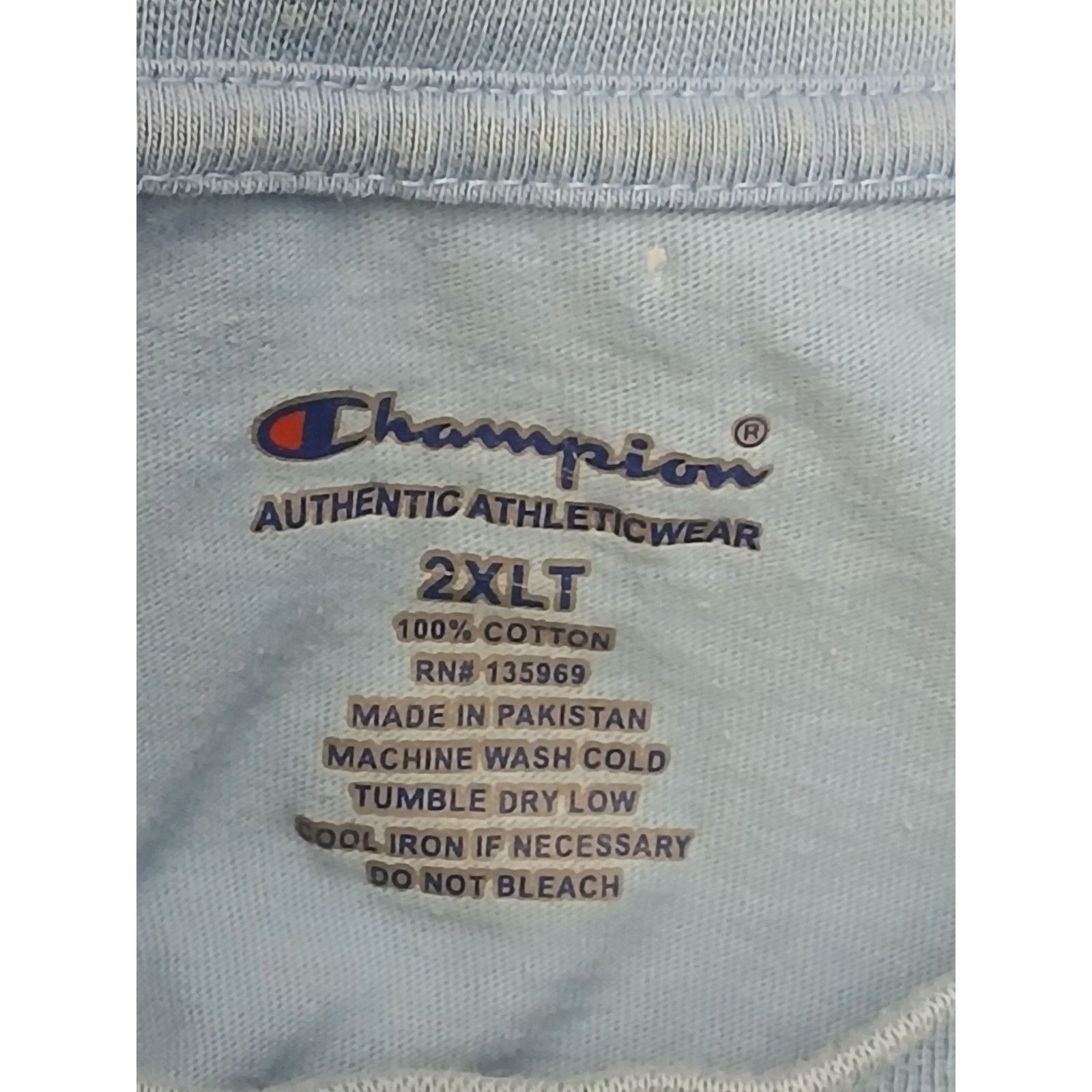 Champion Champion (2XLT) Blue Stretch Comfort Fit Relaxed T-shirt Size US XXL / EU 58 / 5 - 6 Thumbnail