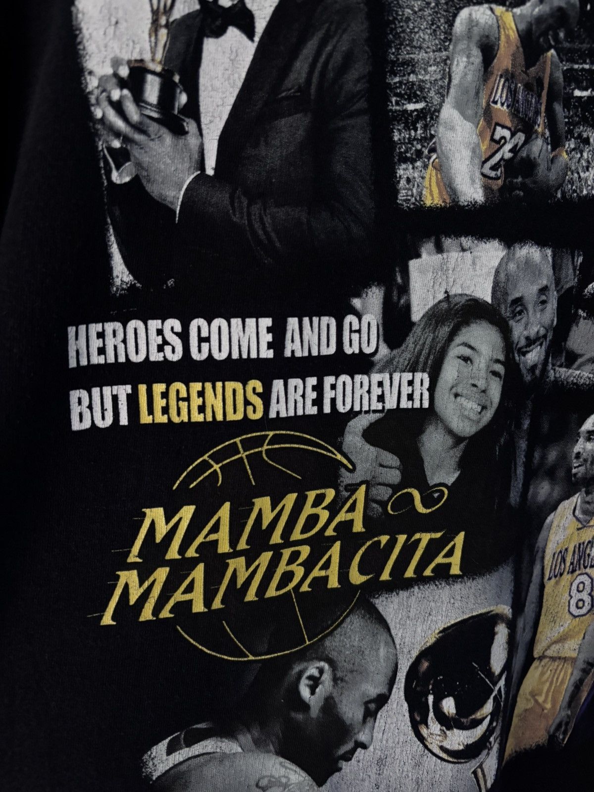 Rap Tees Kobe Bryant Gianna Mamba & Mambacita Vintage Bootleg Rap Tee Size US XXL / EU 58 / 5 - 5 Thumbnail