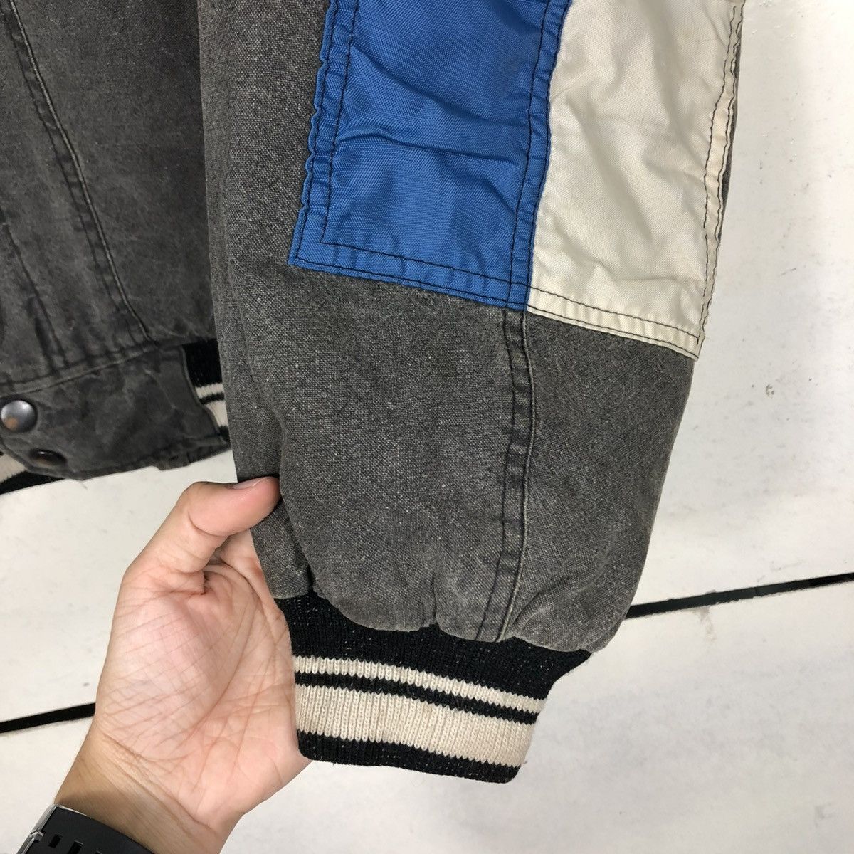 Japanese Brand 🔥VINTAGE FLY BOMBER JACKET CREST CO. BIG LOGO ISSEY MIYAKE Size US M / EU 48-50 / 2 - 17 Thumbnail