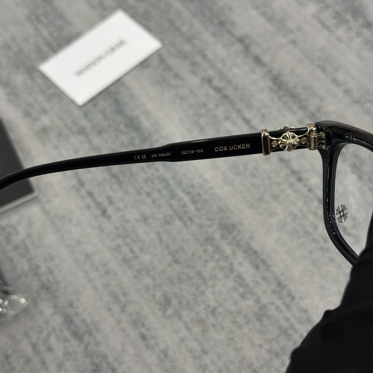 Chrome Hearts CHROME HEARTS COX UCKER BK-18KGP EYEGLASSES Size ONE SIZE - 6 Thumbnail