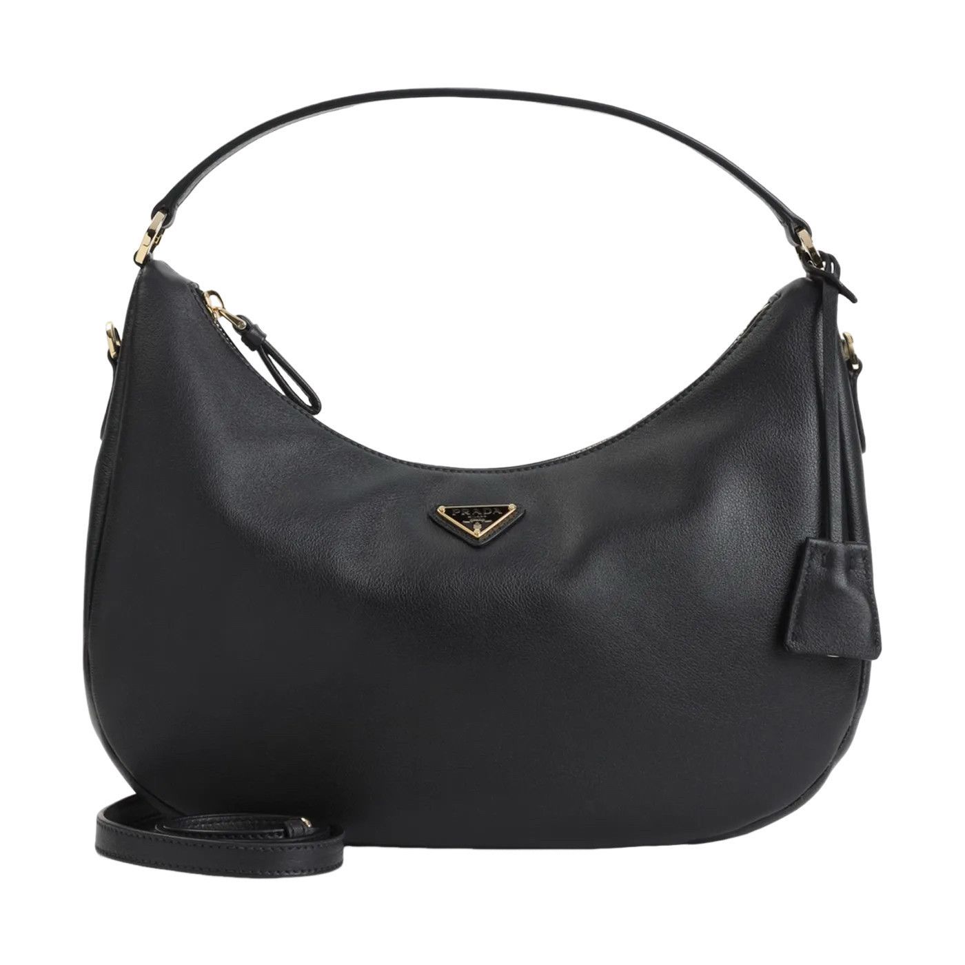 Prada PRADA Black Leather Top Handle Bag New & Authentic Size ONE SIZE - 1 Thumbnail