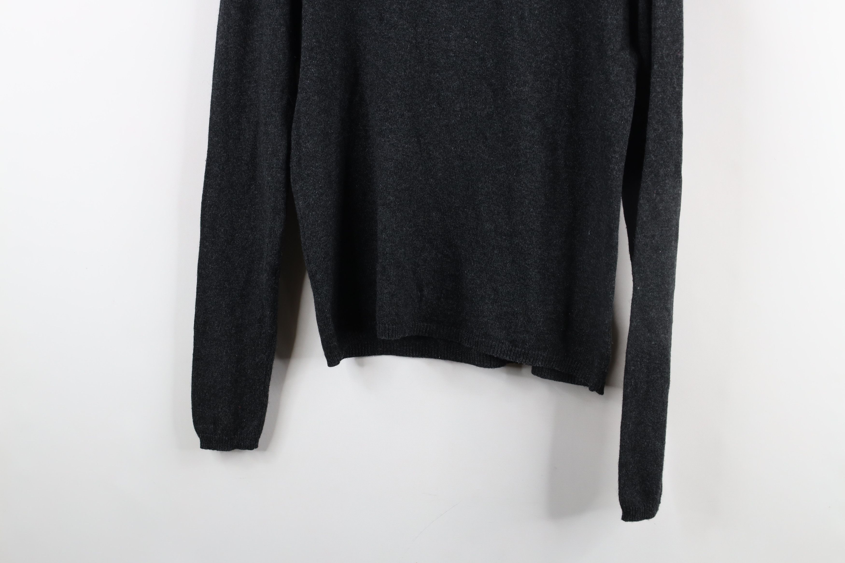 Vintage Vintage 90s Streetwear Silk Knit Turtleneck Sweater Gray Size M / US 6-8 / IT 42-44 - 3 Thumbnail