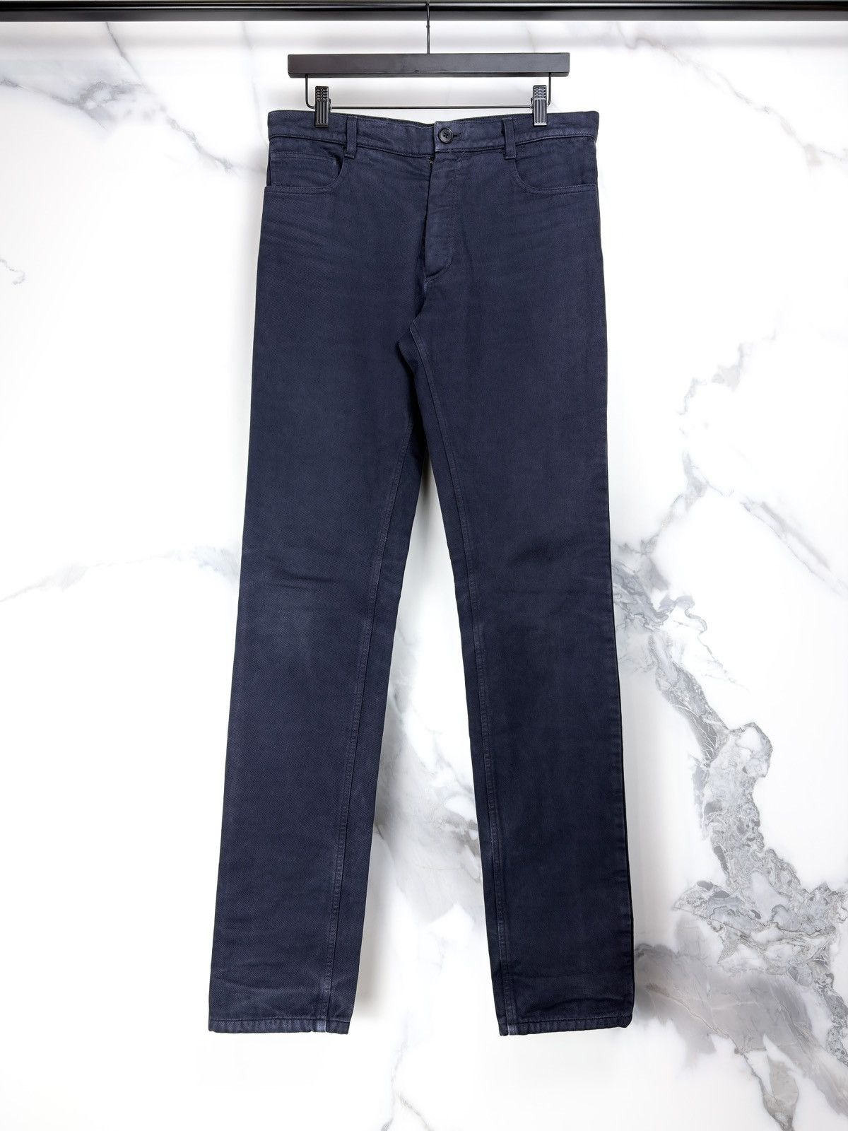 Raf Simons New SS18 RAF Simons Low Crotch Denim Jeans Dark Navy