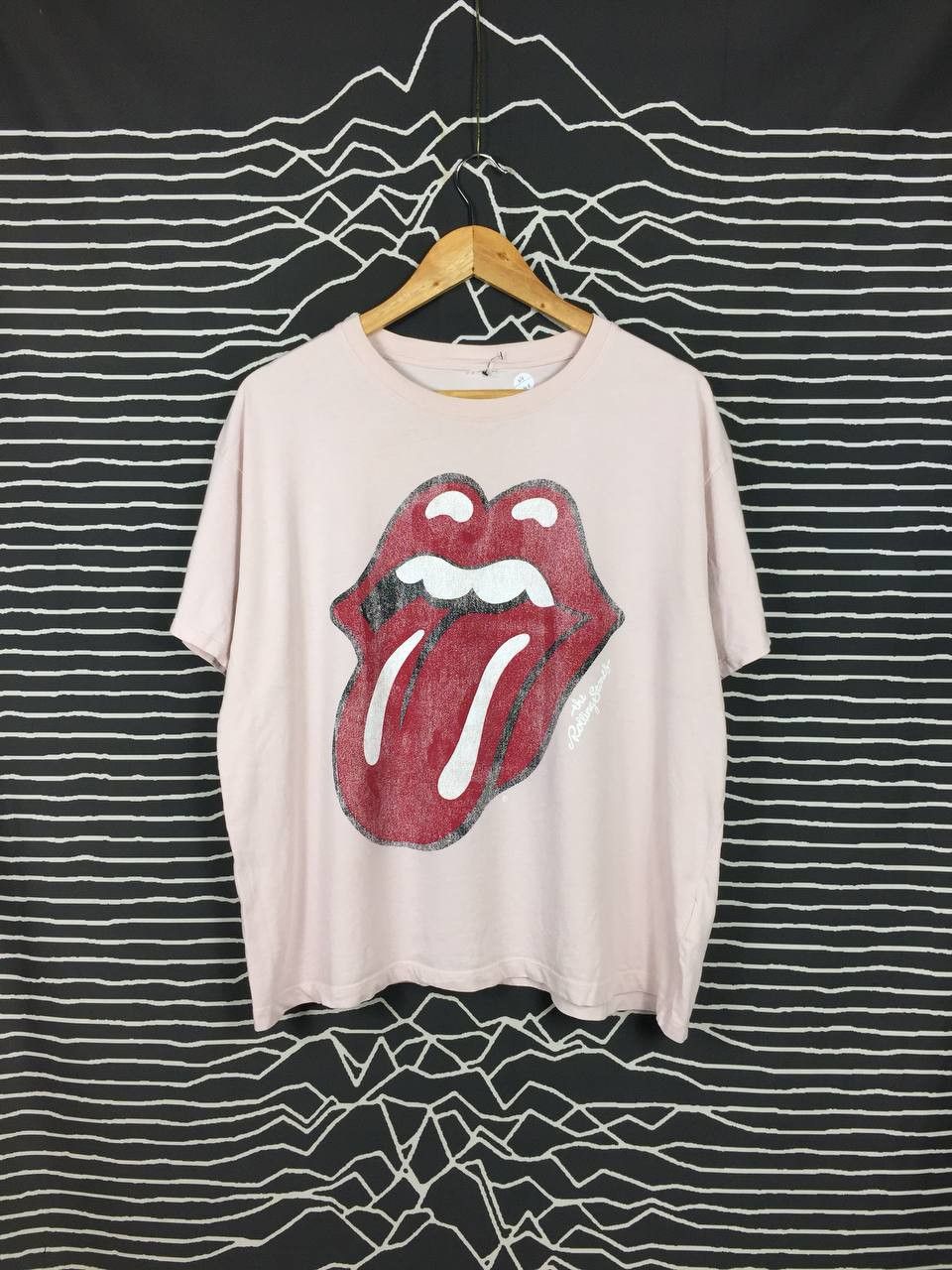 H&M H&M The Rolling Stones Oversized Printed Big Logo Tee Size US XL / EU 56 / 4 - 1 Thumbnail