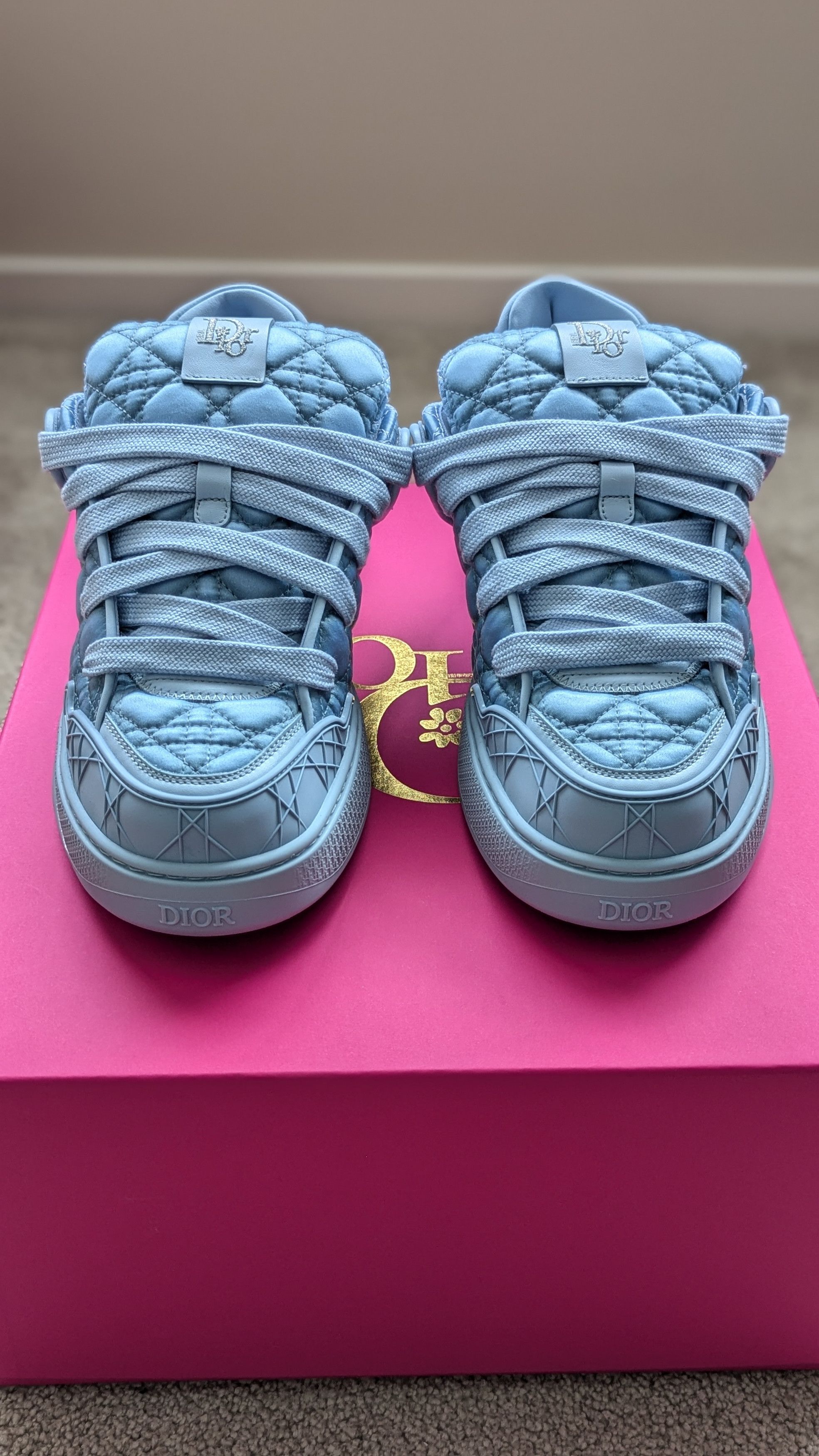 Dior × ERL Dior ERL B9S Sneaker Blue Cannage Colorway EU42 UK8 Size US 9 / EU 42 - 3 Thumbnail