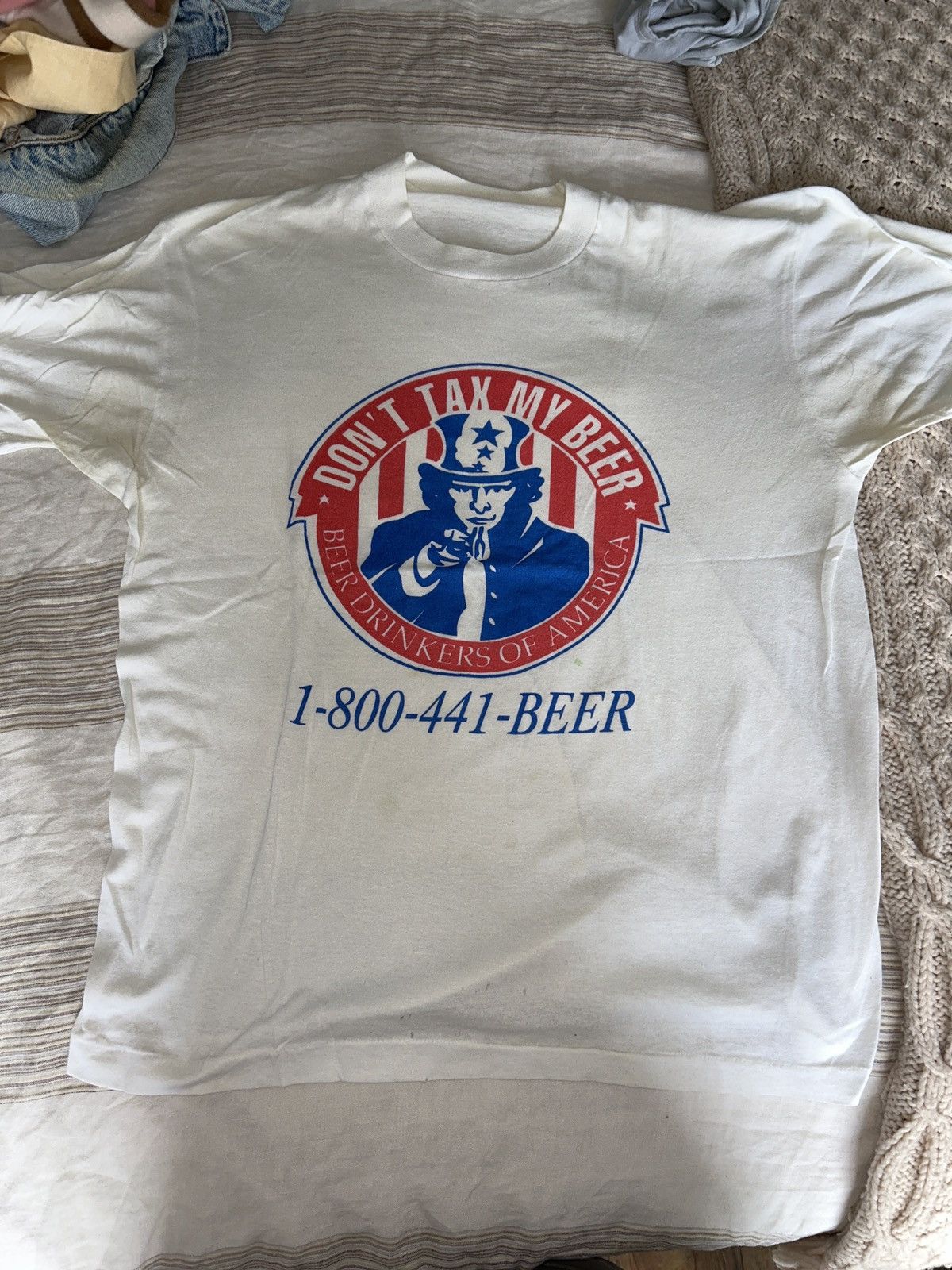 Vintage Vintage real 1980s Don’t tax my beer Size US M / EU 48-50 / 2 - 1 Thumbnail