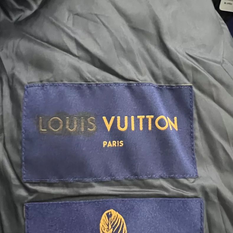 Louis Vuitton Louis Vuitton Blue standing collar down jacket Size US XL / EU 56 / 4 - 7 Thumbnail