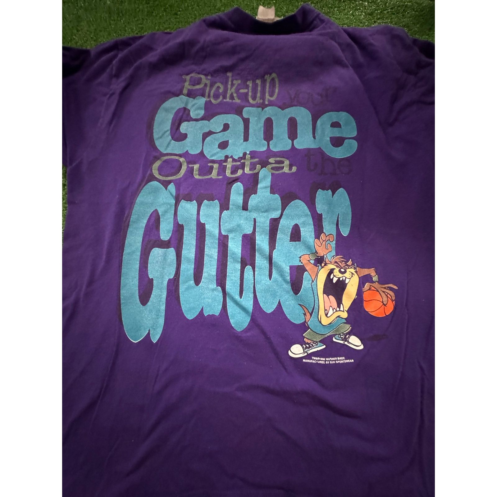 Vintage Taz Basketball Game Gutter Vintage Tee Sz XL Size US XL / EU 56 / 4 - 2 Thumbnail