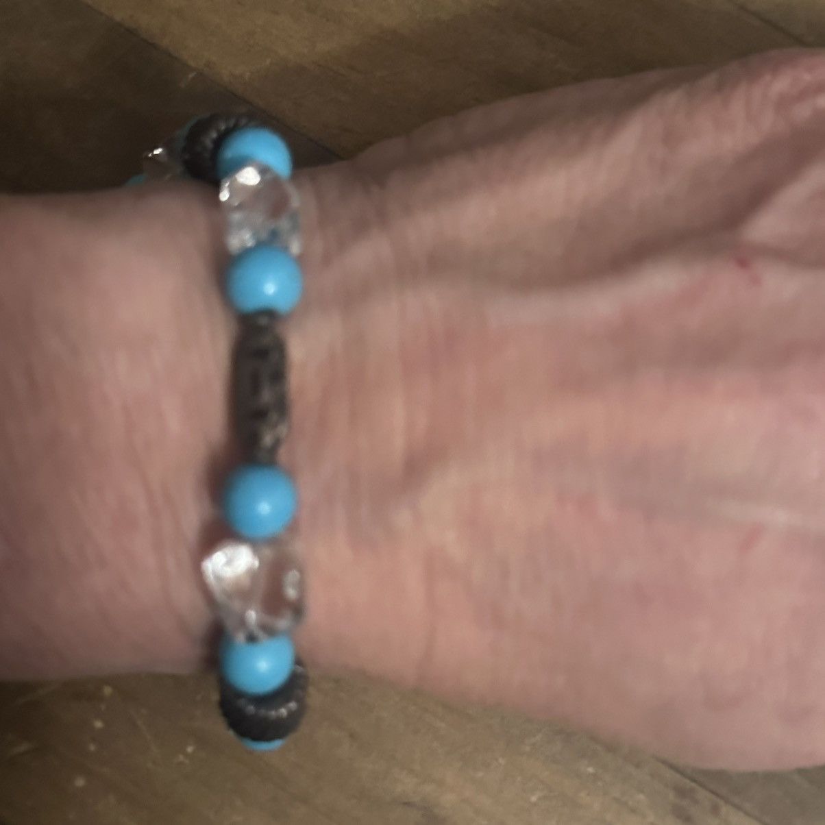 Other Turquoise and silver bead toggle bracelet Size ONE SIZE - 4 Thumbnail
