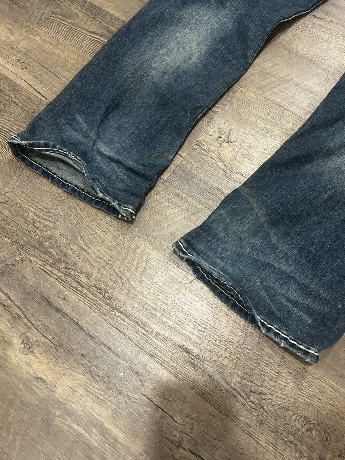 True Religion ☑️ Billy Super T Bootcut Blue Jeans ☑️ Size US 38 / EU 54 - 2 Thumbnail