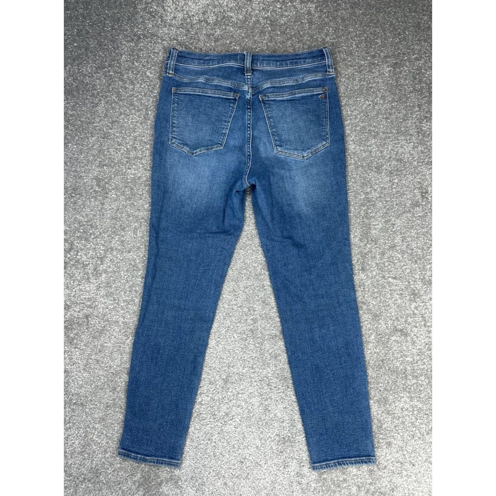 Madewell Madewell Jeans Womens 10" High Rise Skinny Cropped Blue Denim Cotton 30x26 Vintage No Size 28" / US 6 / IT 42 - 2 Thumbnail