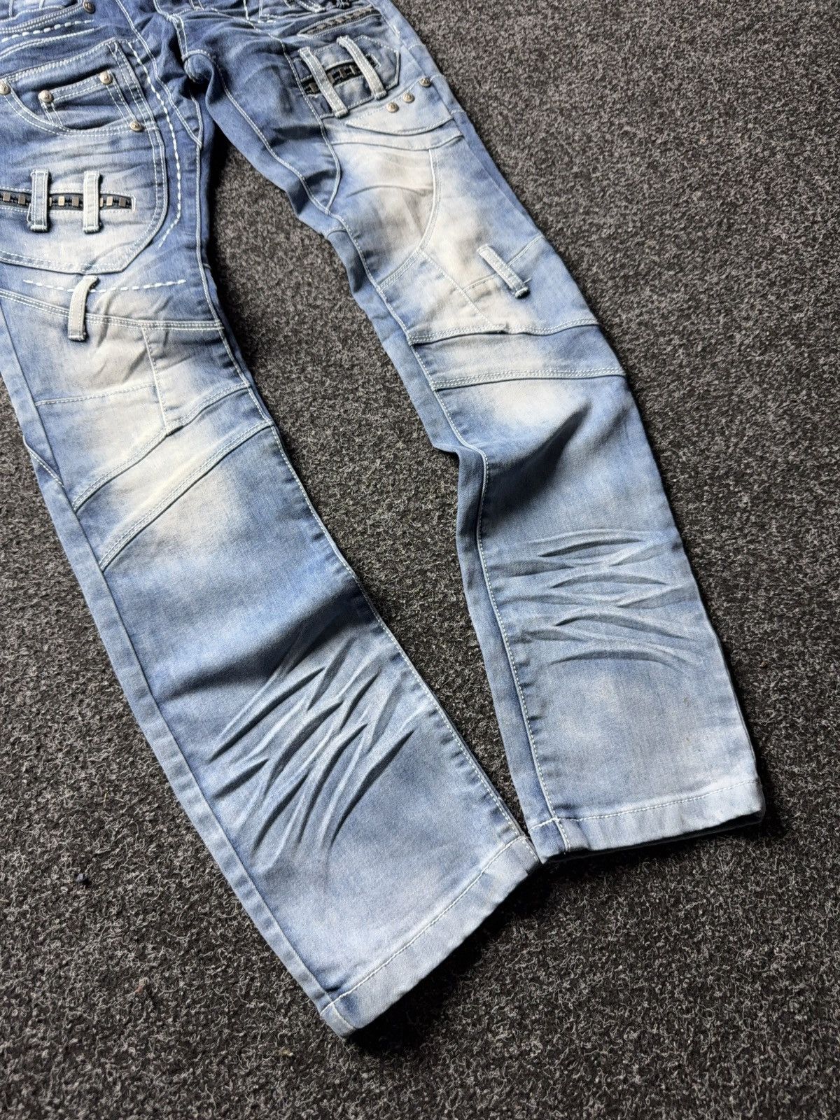 Japanese Brand Y2K JRW-4906 Japanese Style 90s Distressed Moto m Jeans Size 25" / US 0 / IT 36 - 6 Thumbnail