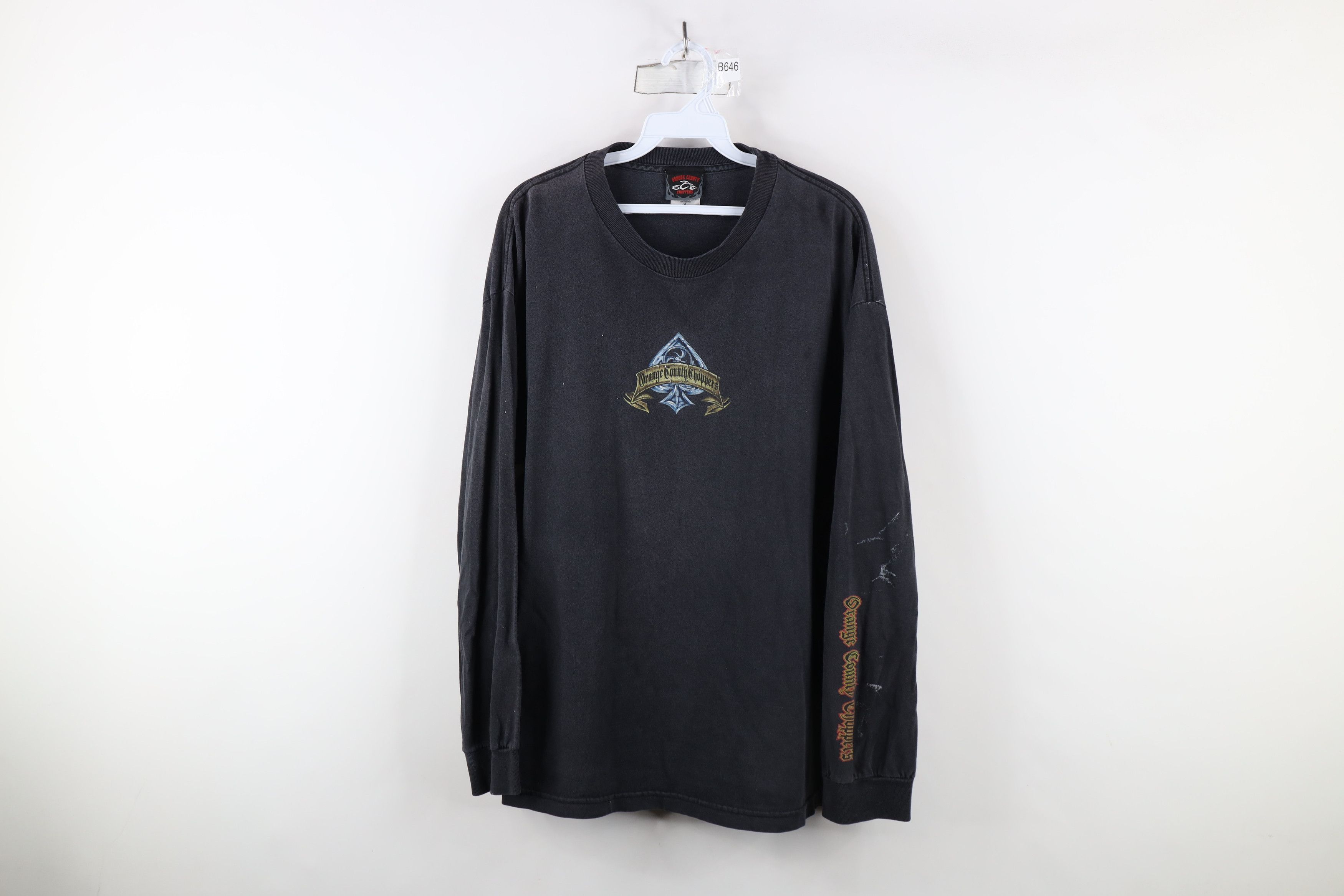 Vintage Vintage Y2K Orange Choppers Motorcycle Long Sleeve T-Shirt Size US XL / EU 56 / 4 - 1 Thumbnail
