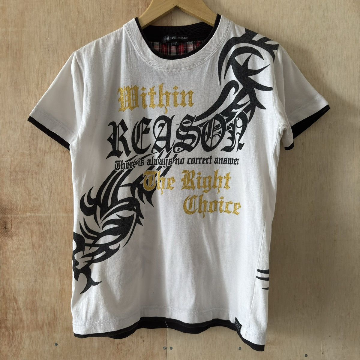 Bullet Noise Y2K Emo Punk Gothic Tattoo Art Pattern Poem Style Tee Size US S / EU 44-46 / 1 - 1 Thumbnail