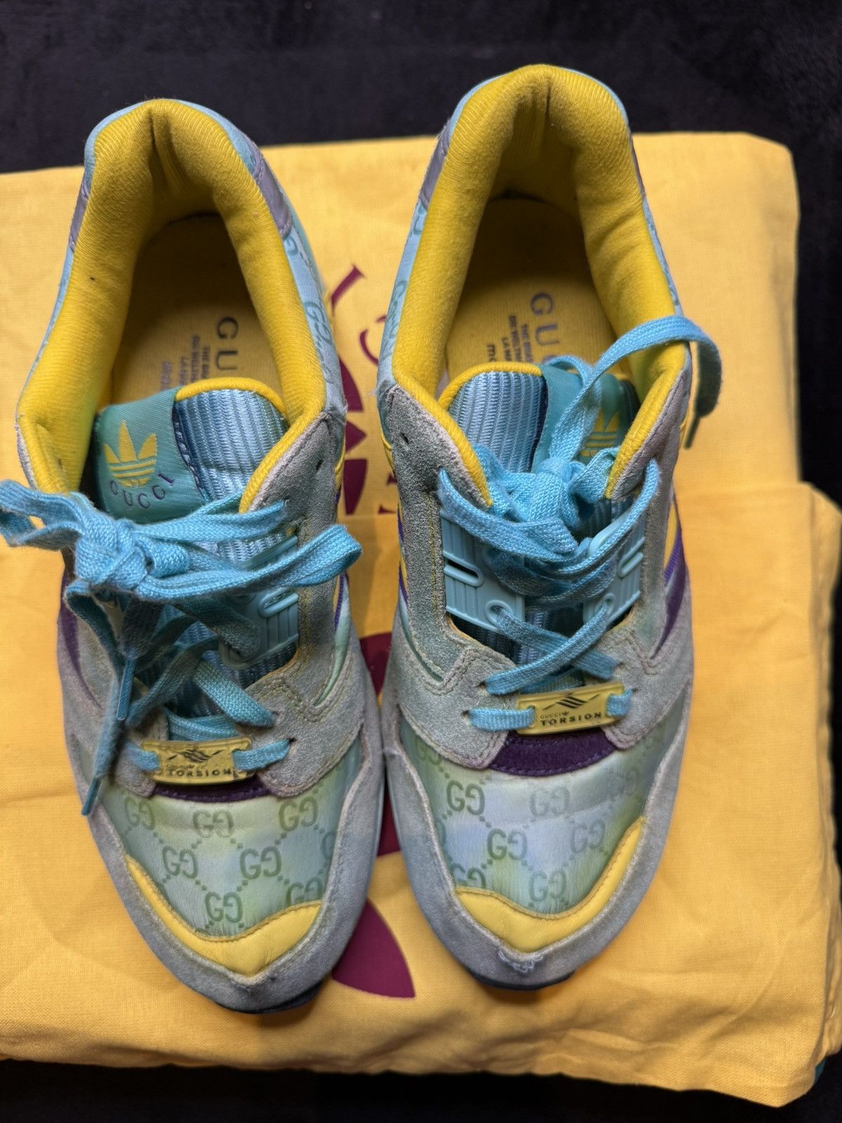 Adidas x Gucci ZX 8000 Torsion Sneakers Multicolor UK