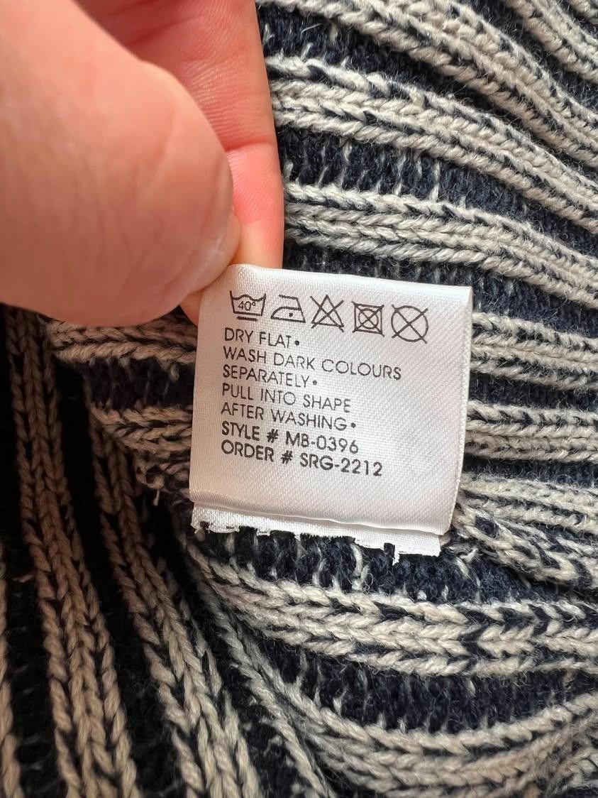 Japanese Brand Vintage ribbed Knit washed sweater 🔥 Size US L / EU 52-54 / 3 - 7 Thumbnail