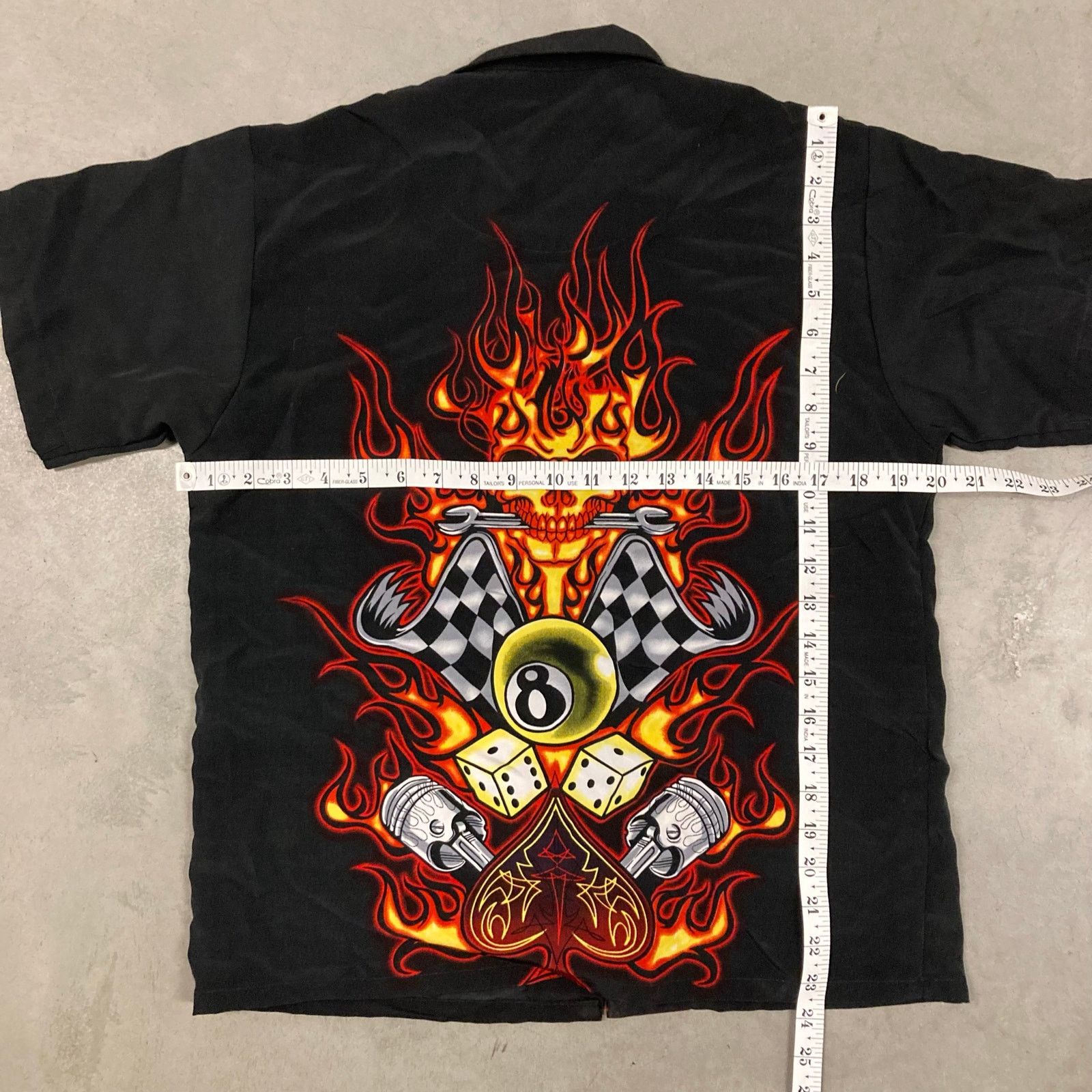 Vintage Y2K silver point flame T-Shirt Size US M / EU 48-50 / 2 - 6 Thumbnail