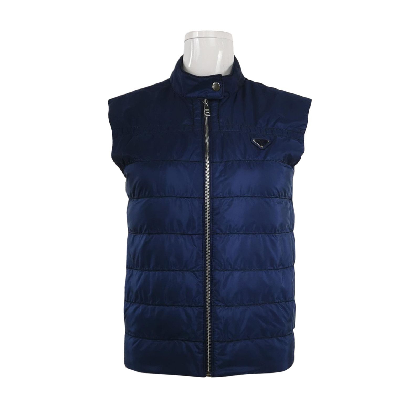 Prada Prada Triangle Logo Quilted Vest Size 40 Size S / US 4 / IT 40 - 1 Thumbnail
