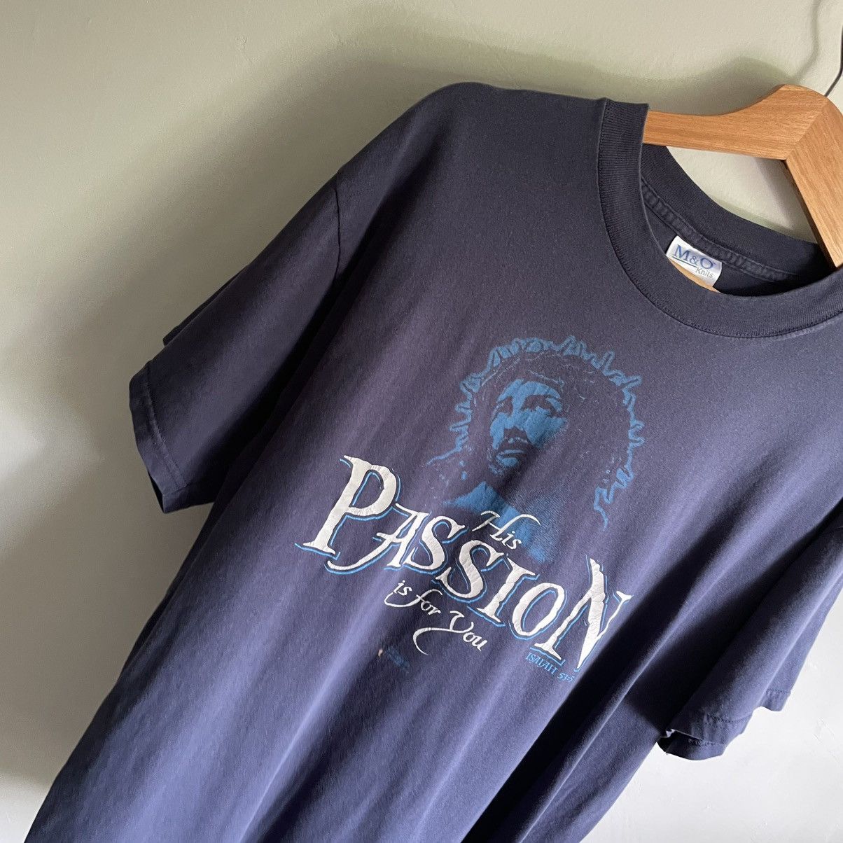 Vintage Vintage Jesus Shirt Passion 🍒 Size US L / EU 52-54 / 3 - 2 Thumbnail