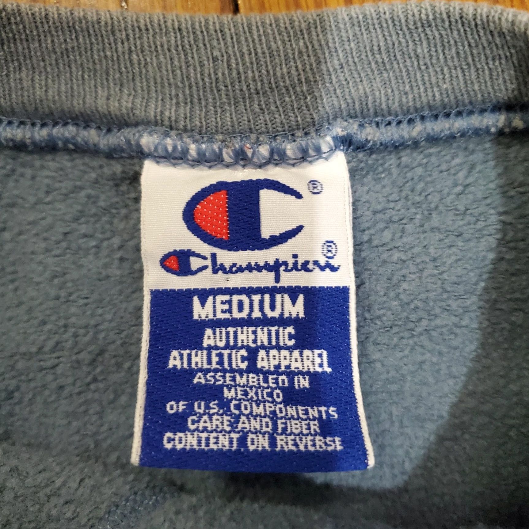 Champion Champion Sweatshirt Mens Medium Blue Embroidered Crewneck Pullover Athletic 90s Size US M / EU 48-50 / 2 - 6 Thumbnail