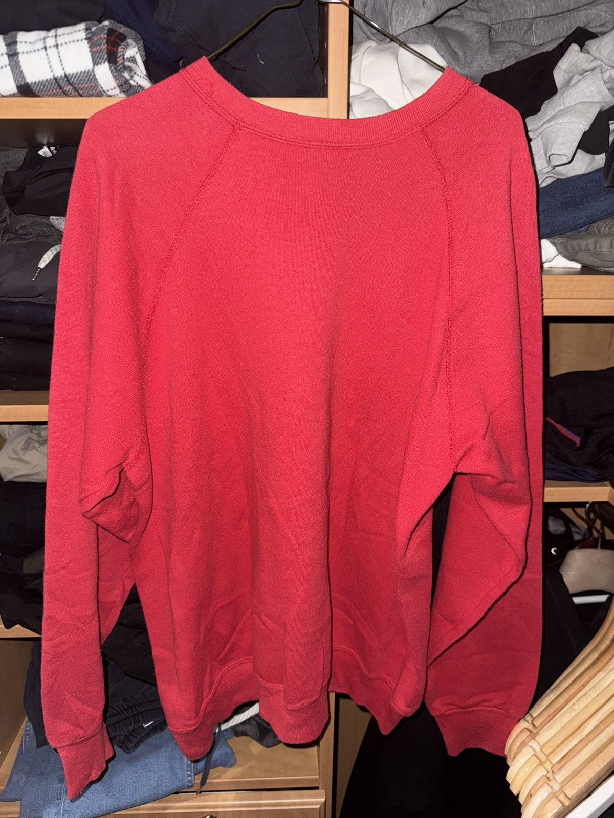 NBA × Vintage Vintage 90s Chicago Bulls NBA Classic Crewneck Red Sz L Size US L / EU 52-54 / 3 - 5 Thumbnail