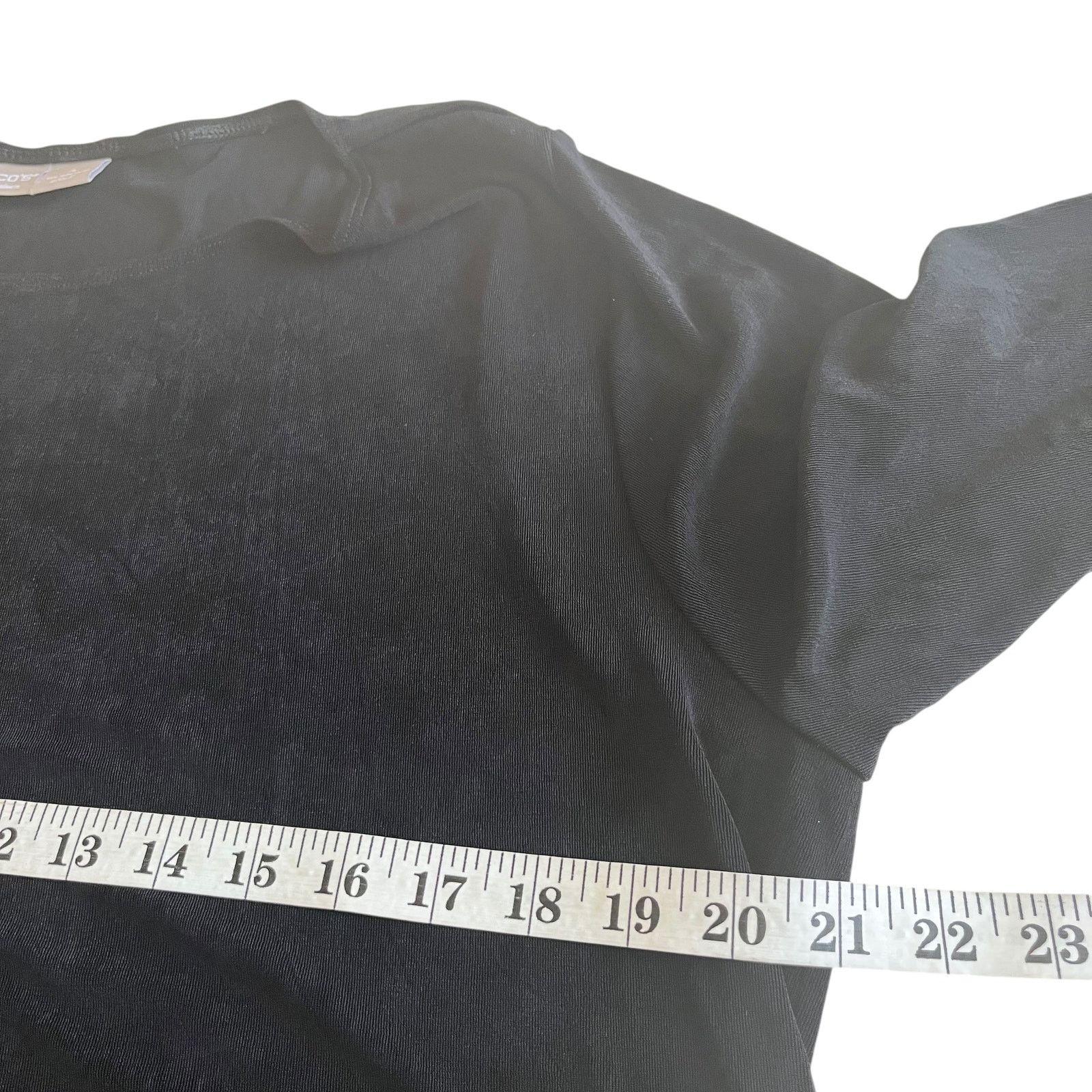 Chicos Chico’s Travelers Black Stretch Jersey Asymmetric Dress Size 3XL / US 20-22 - 4 Thumbnail