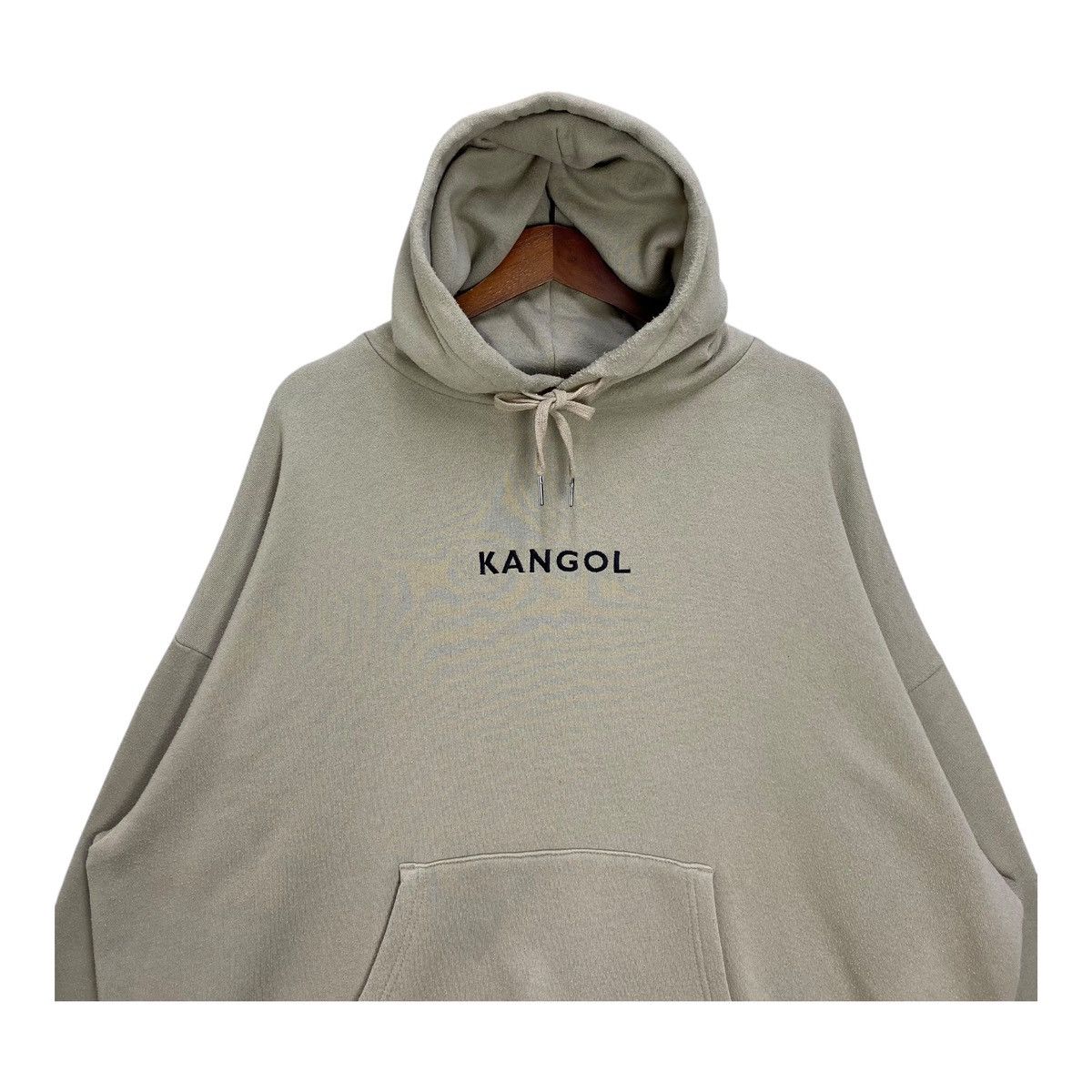 Kangol Vintage Kangol Hoodie Center Logo Beige Size Large Size US L / EU 52-54 / 3 - 2 Thumbnail