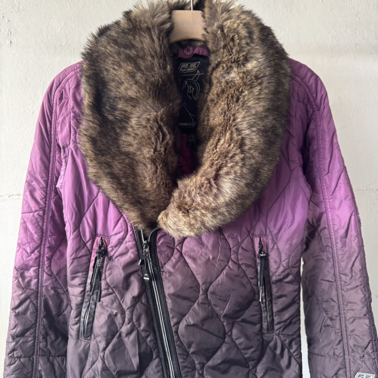 If Six Was Nine Diesel Fur Gradient Asymmetrical Puffer Jacket Size S / US 4 / IT 40 - 3 Thumbnail