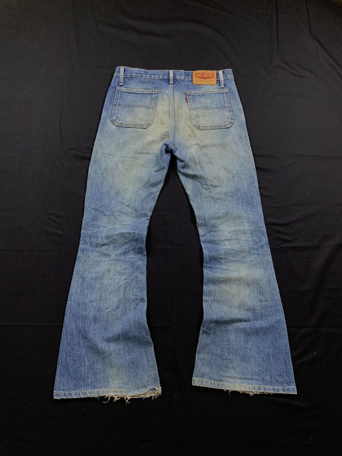 Tornado Mart Vintage Big john Distressed Japan Super Flare Denim pants Size US 31 - 2 Thumbnail