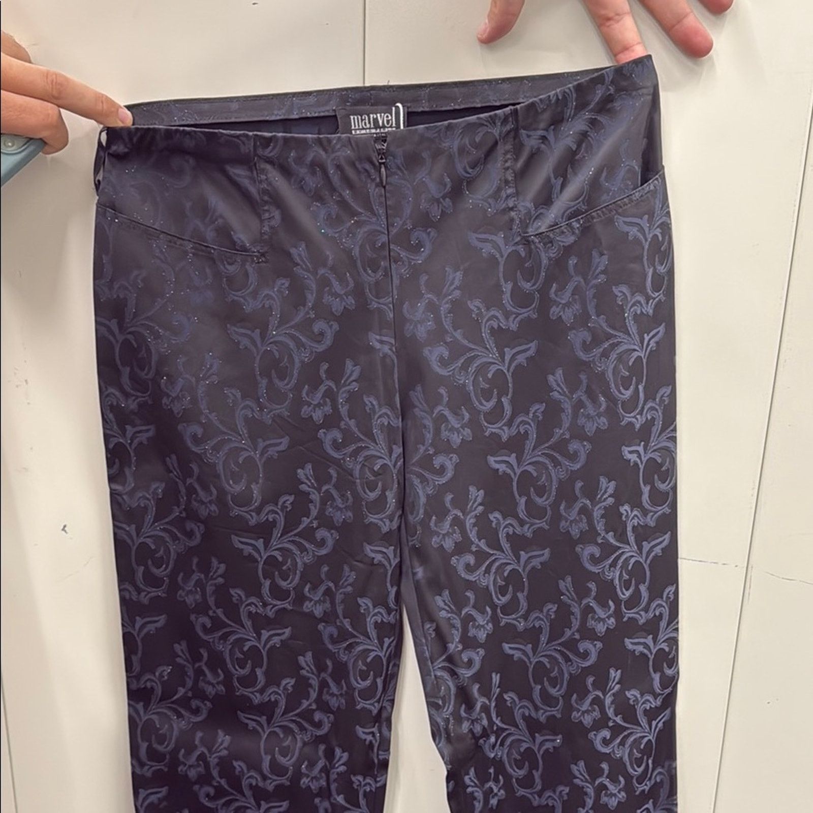 Other Marvel by La Perla Blue RARE Patterned Pants Size S Size 26" / US 2 / IT 38 - 1 Thumbnail