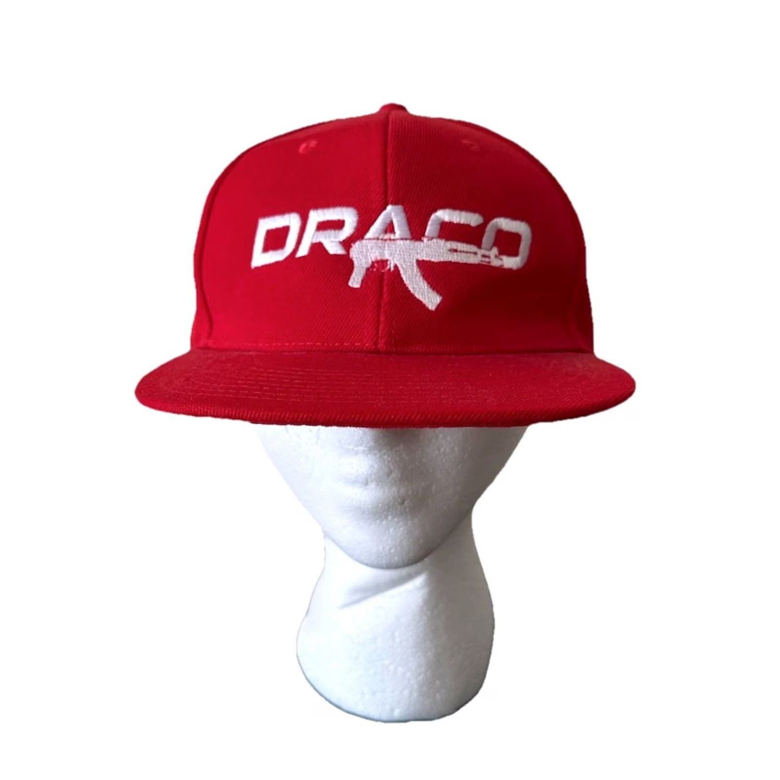 Logo 7 Apollo Snapback Hat Red - Solid, Adjustable, One Size, Men, Draco AK Rifle Logo, Century Fire Arms Promo Cap, NWOT, Firearms Logo Cap, Very RARE Size ONE SIZE - 2 Thumbnail