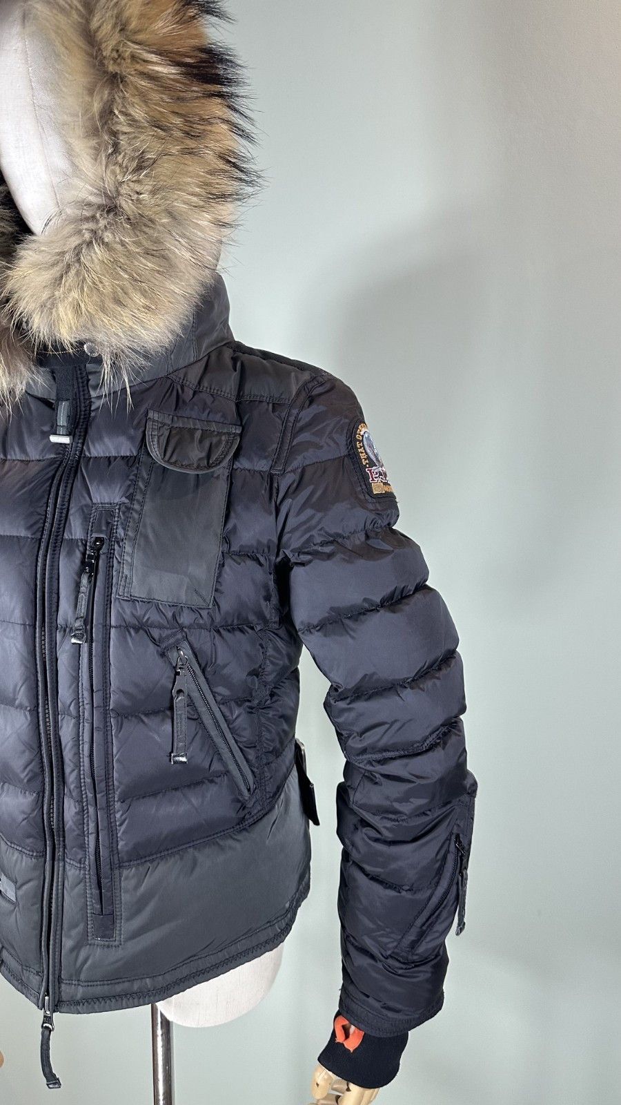 Parajumpers PARAJUMPERS Women’s Skimaster Down Jacket Puffer Dark Grey Size S / US 4 / IT 40 - 4 Thumbnail