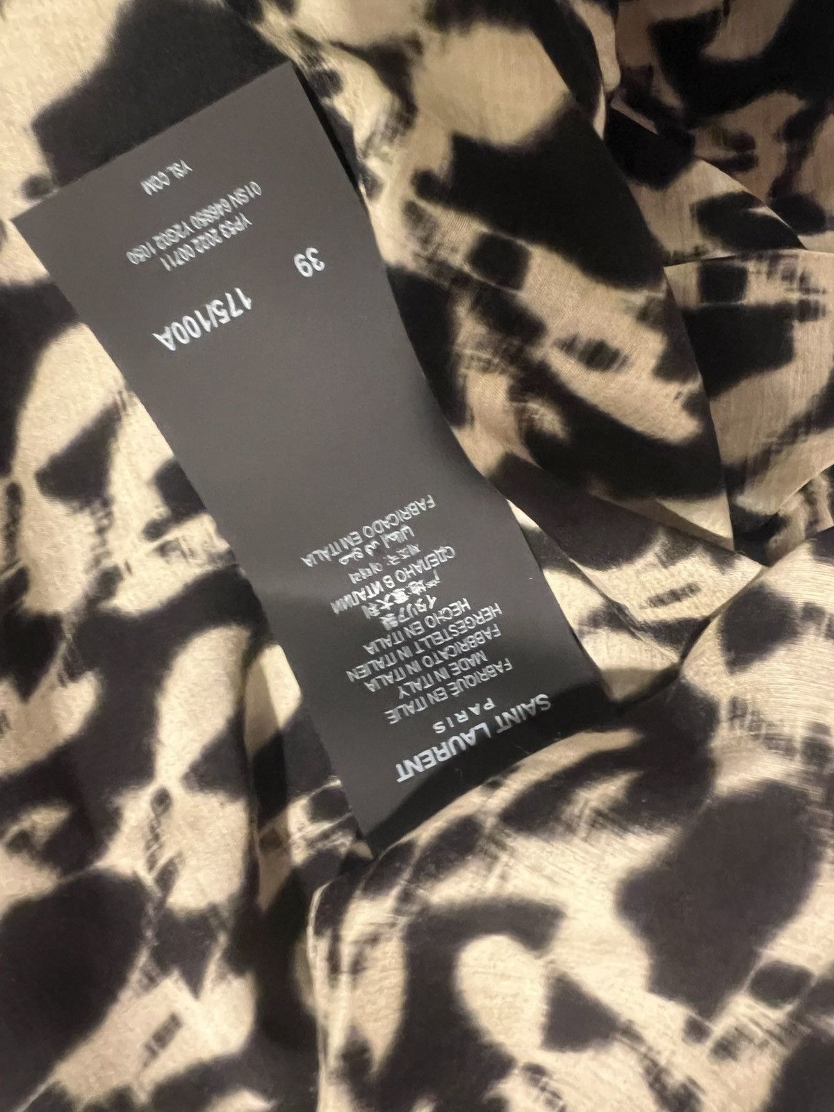 Saint Laurent Paris Saint Laurent men’s viscose shirt. 39/15.5. $1350 Size US M / EU 48-50 / 2 - 9 Thumbnail