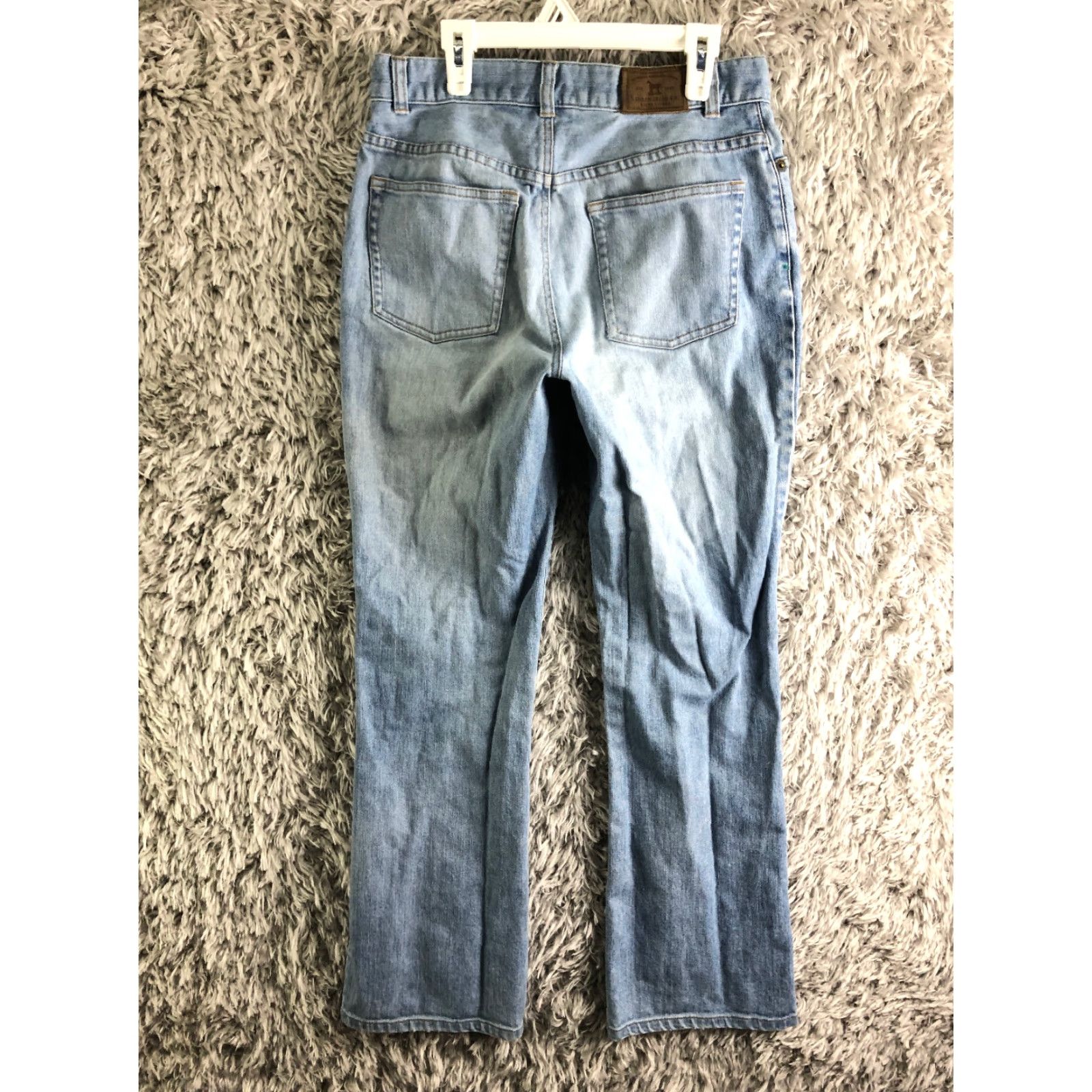 Denime Lauren Jeans Co. Jeans Womens Mid Rise Straight Leg Medium Wash Blue Denim Size 6 Size 28" / US 6 / IT 42 - 6 Thumbnail
