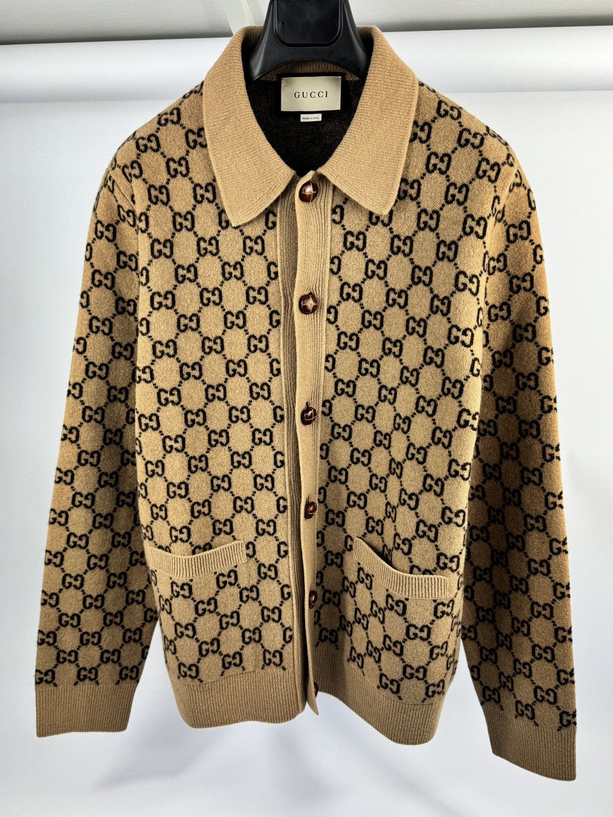 Gucci GG WOOL CARDIGAN Size US M / EU 48-50 / 2 - 1 Thumbnail