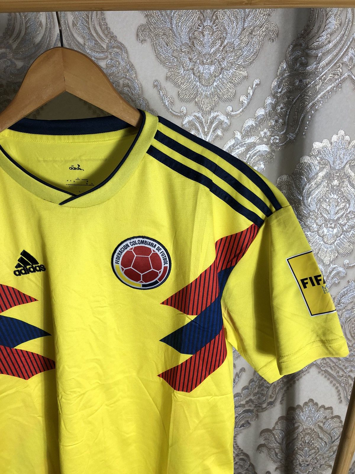 Vintage VERY RARE ADIDAS COLOMBIA SOCCER JERSEY RETRO BLOKE Y2K 90s Size US L / EU 52-54 / 3 - 2 Thumbnail