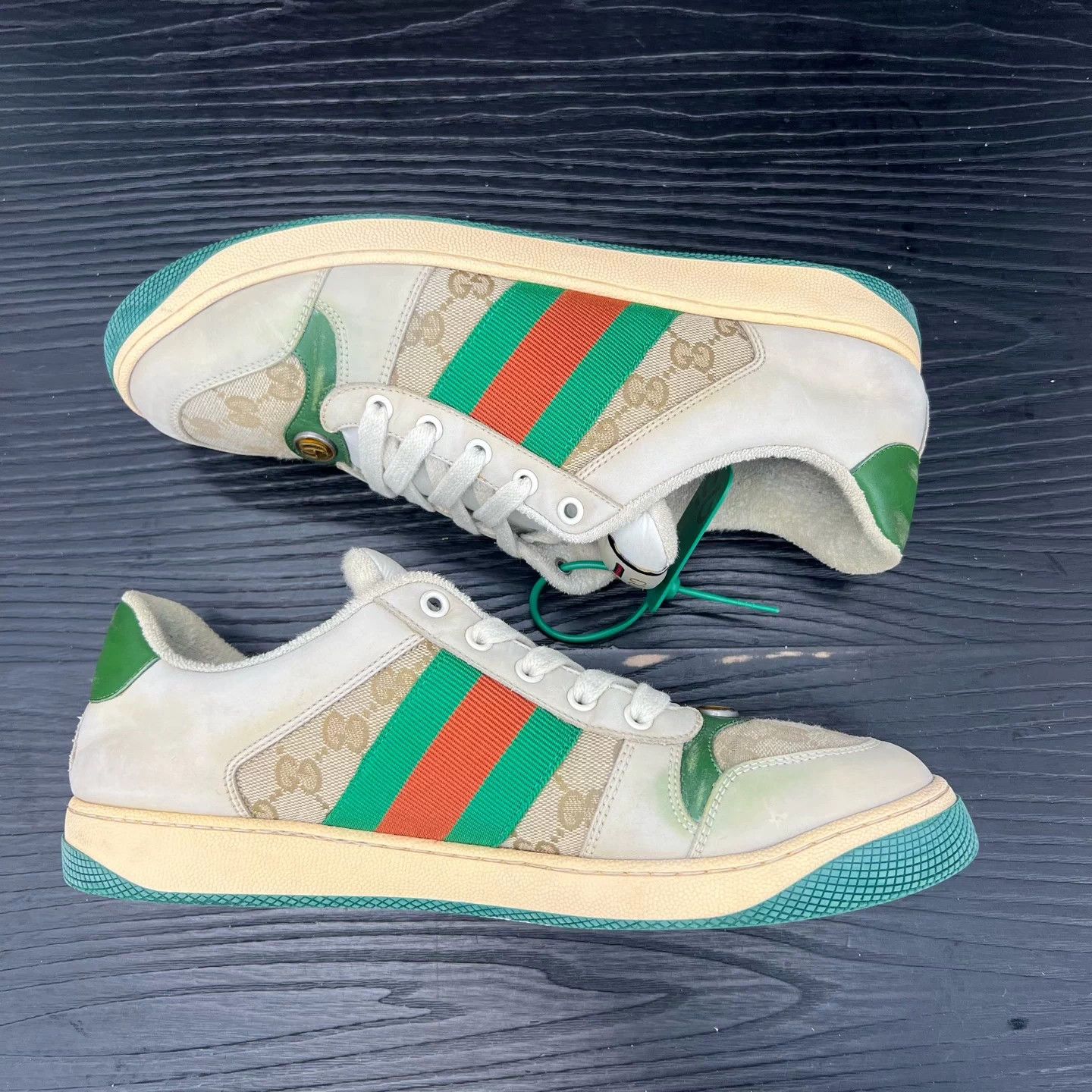Gucci Gucci Rhyton Distressed Gray Green Size 9 (43) Size US 10 / EU 43 - 6 Thumbnail