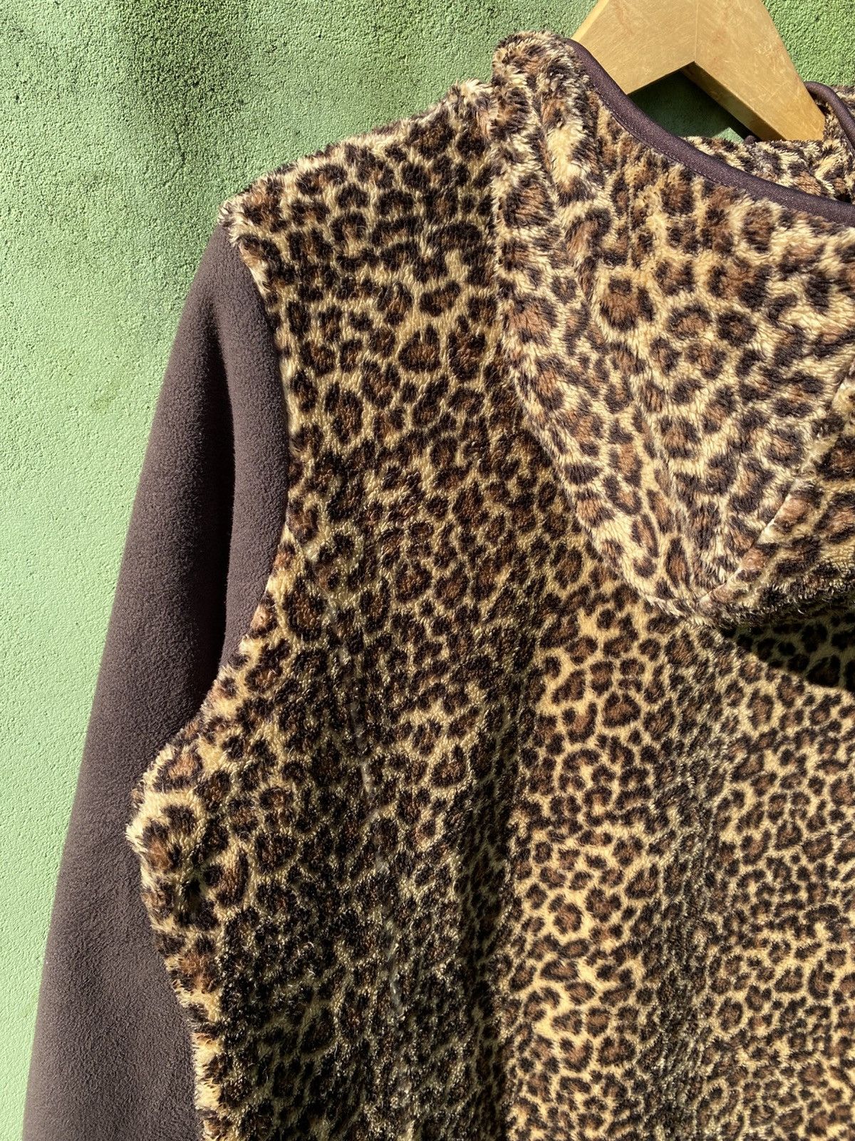 Vintage Crocodile Leopard Sherpa Fleece Jacket Y2K Cozy Outerwear Size ONE SIZE - 10 Thumbnail