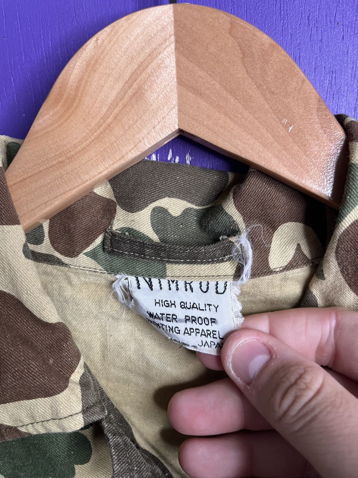 Vintage Vintage 80s Camo hunting cargo button up Size US L / EU 52-54 / 3 - 4 Thumbnail