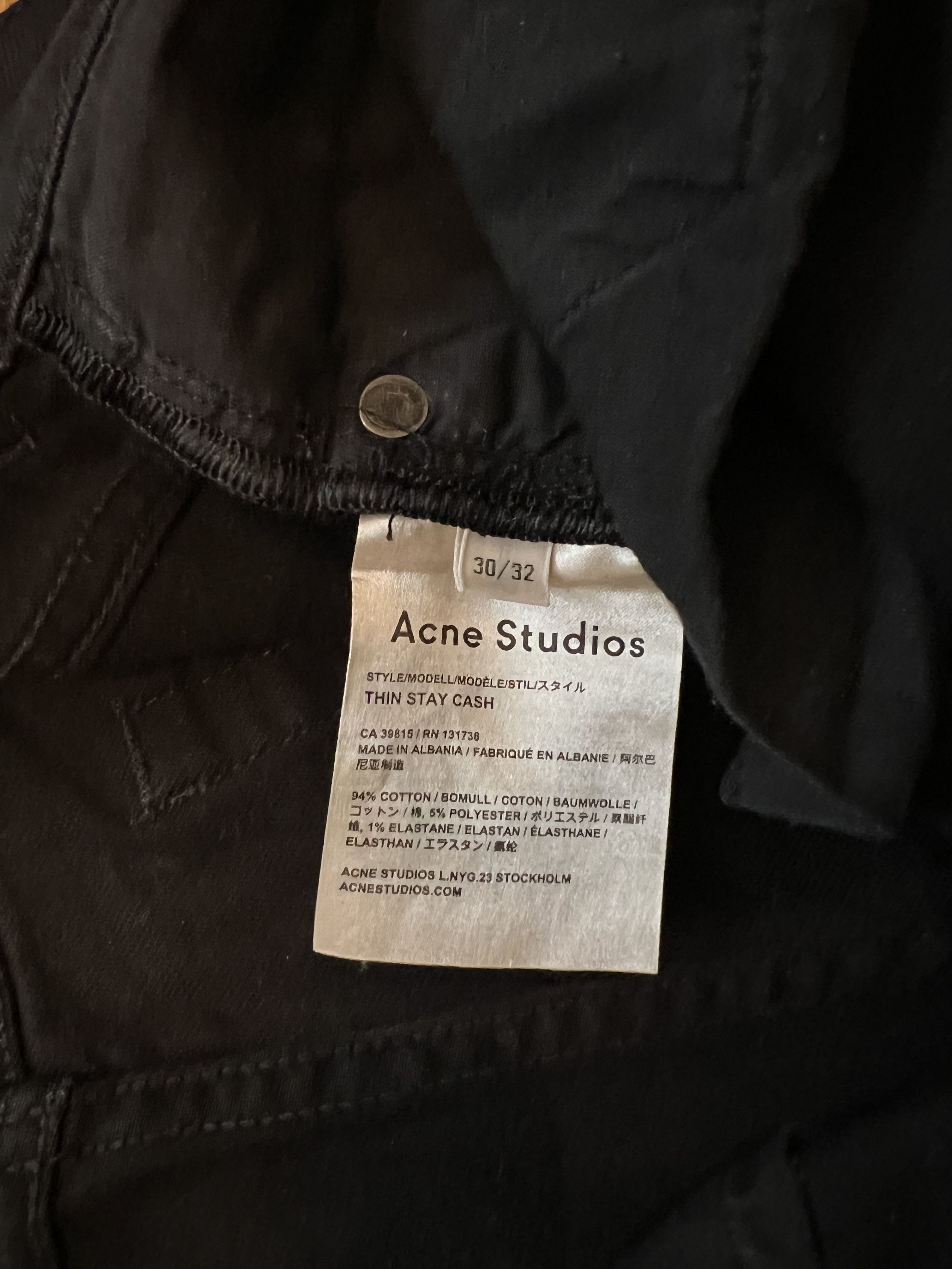 Acne Studios Acne Thin Stay Cash 30/32 Size US 30 / EU 46 - 9 Thumbnail