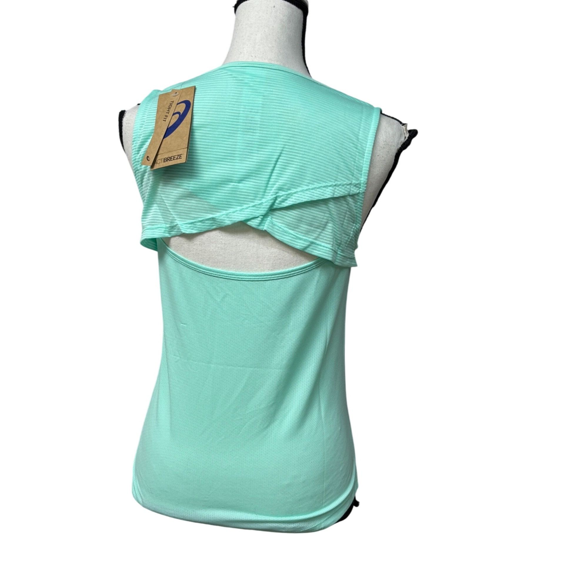 Asics ASICs Women’s Activebreeze Match Tank Top, Light Green, Sz. Size M / US 6-8 / IT 42-44 - 2 Thumbnail