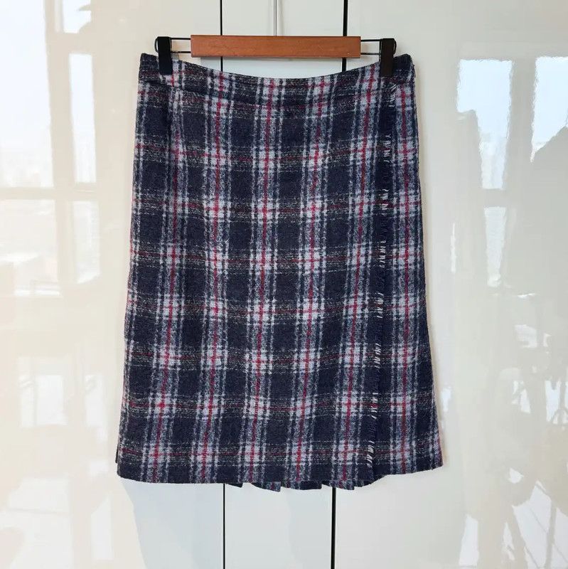 Max Mara MaxMara Colorful Wool Midi Skirt 0089 Size 23" - 1 Thumbnail