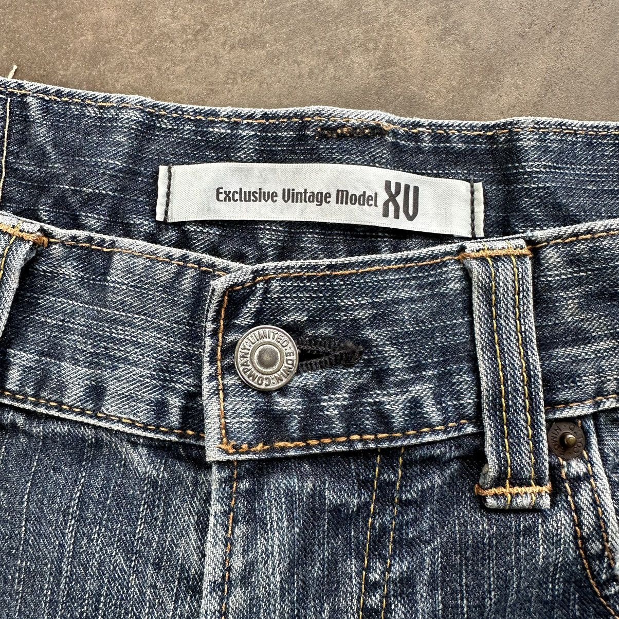 Japanese Brand Vintage Edwin Distressed Faded Denim Jean Pant W34 Size US 34 / EU 50 - 4 Thumbnail