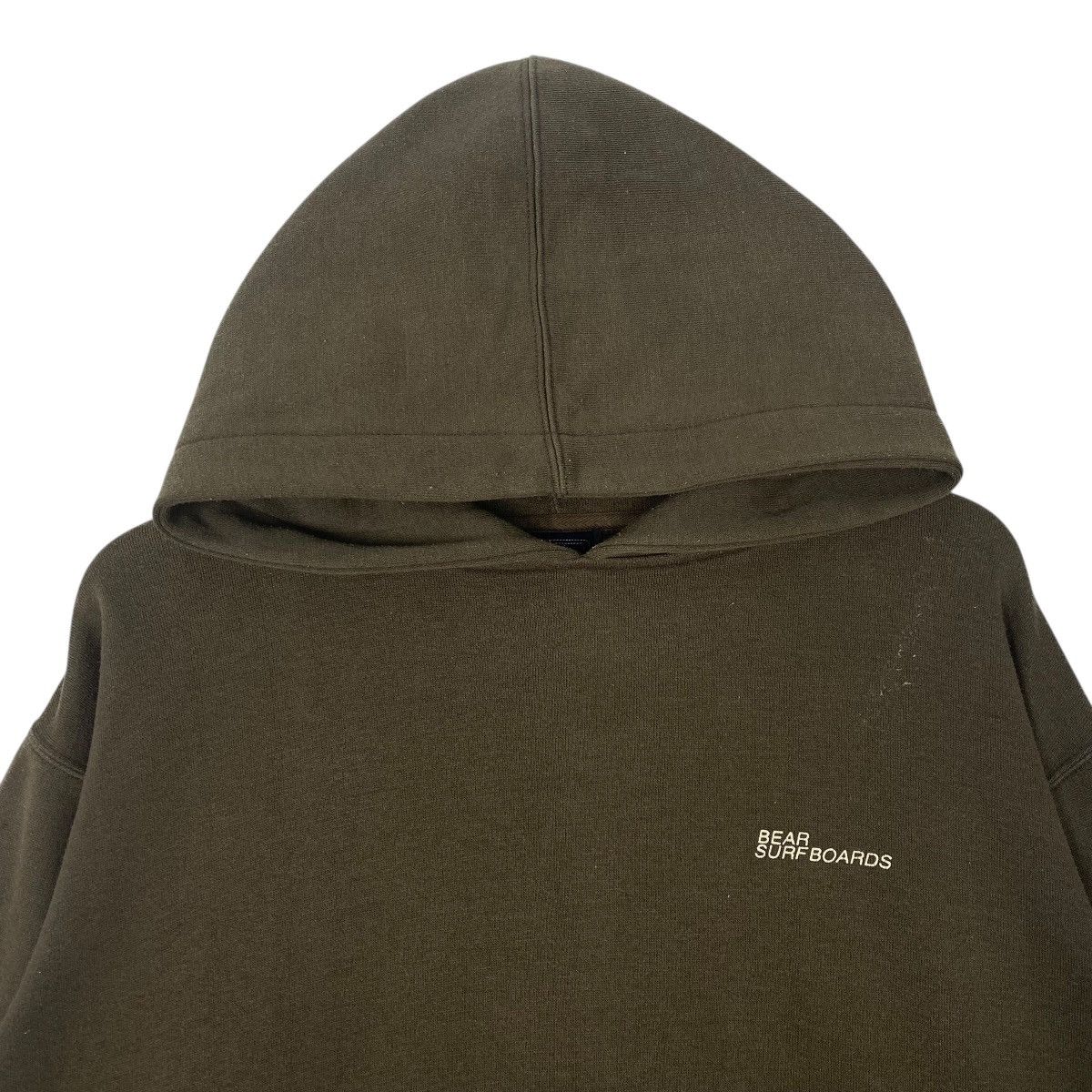 Vintage Vintage 90s Bear Surf Boards Hoodie Sweater Green Size M Size US M / EU 48-50 / 2 - 4 Thumbnail