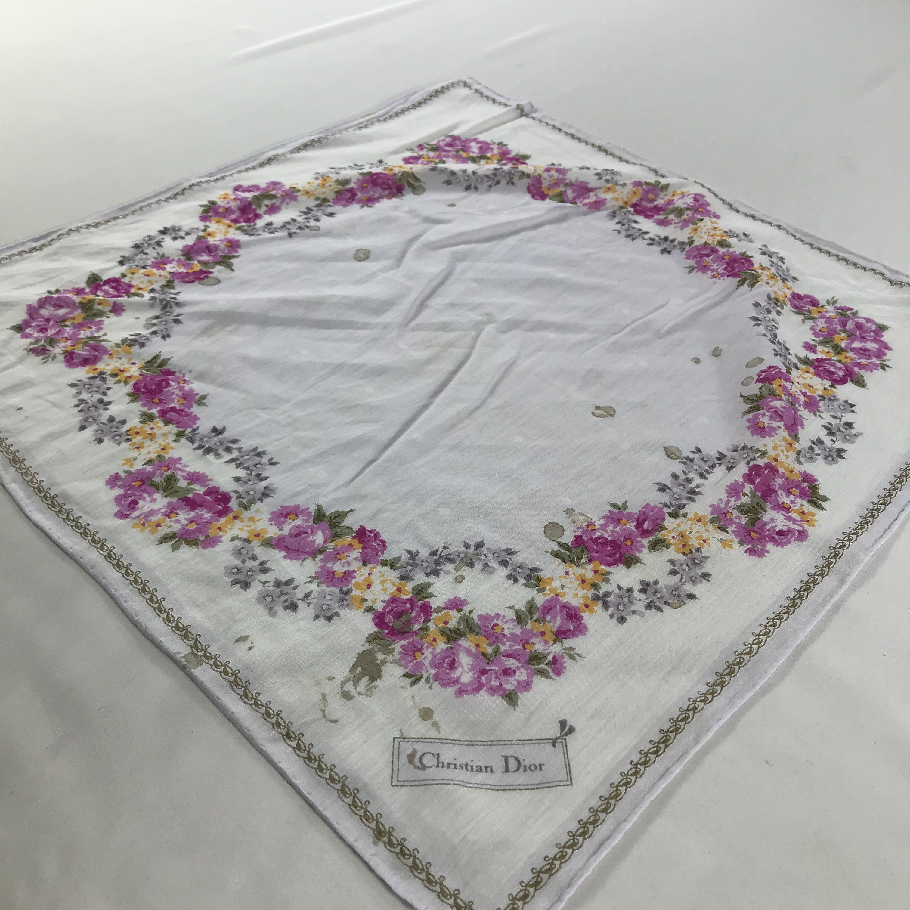 Vintage Christian Dior Bandana / Handkerchief / Neckerchief - S1709 Size ONE SIZE - 2 Thumbnail