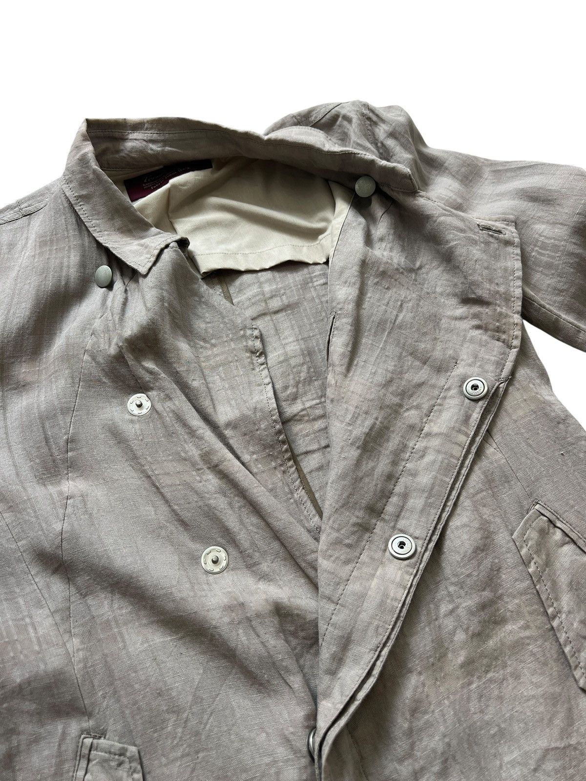 Tornado Mart 2000s Tornado Mart Cotton Linen Long Coat Size US S / EU 44-46 / 1 - 11 Thumbnail