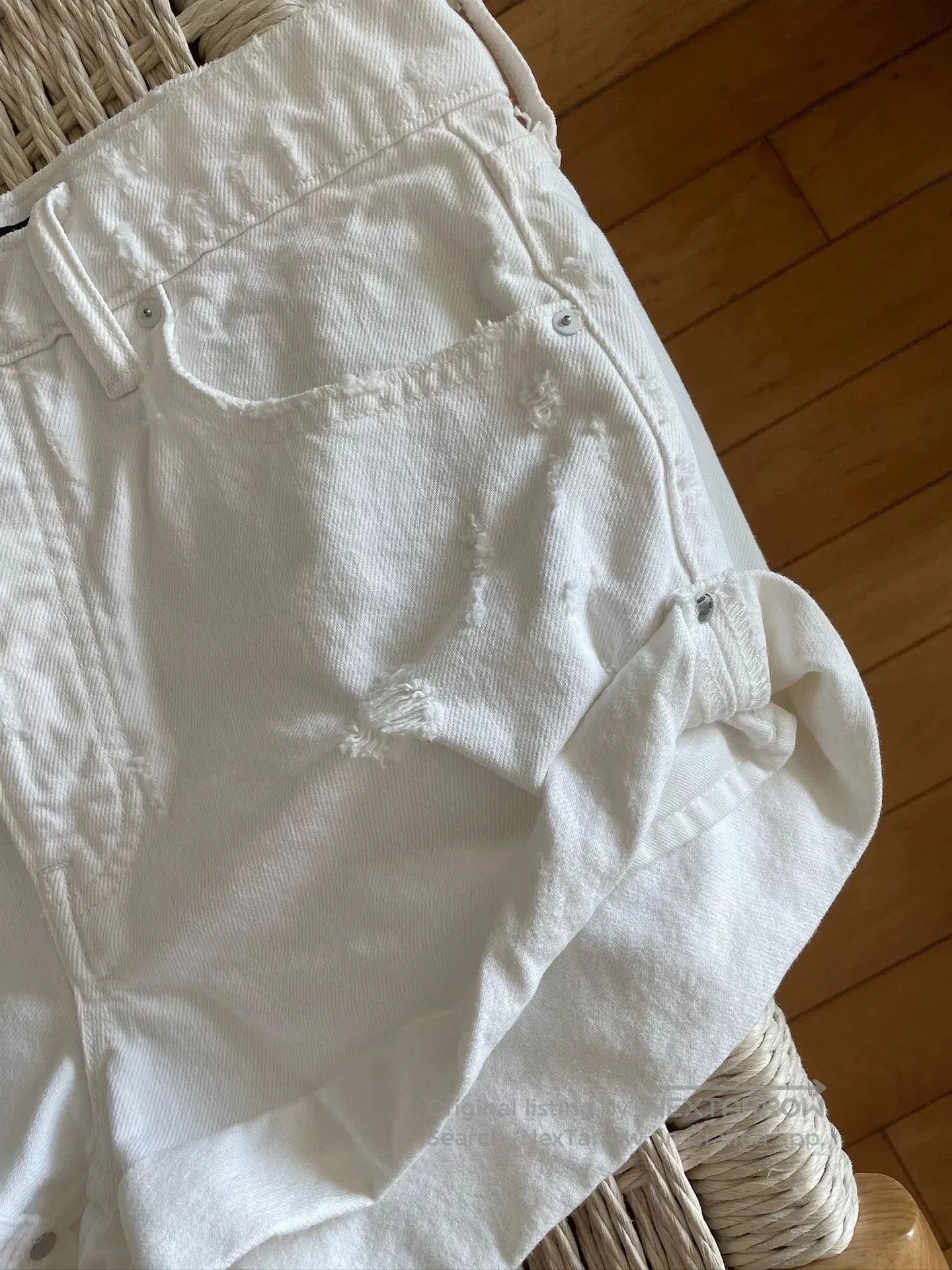 Alexander Wang Alexander Wang White Denim Shorts. Size 26" / US 2 / IT 38 - 6 Thumbnail