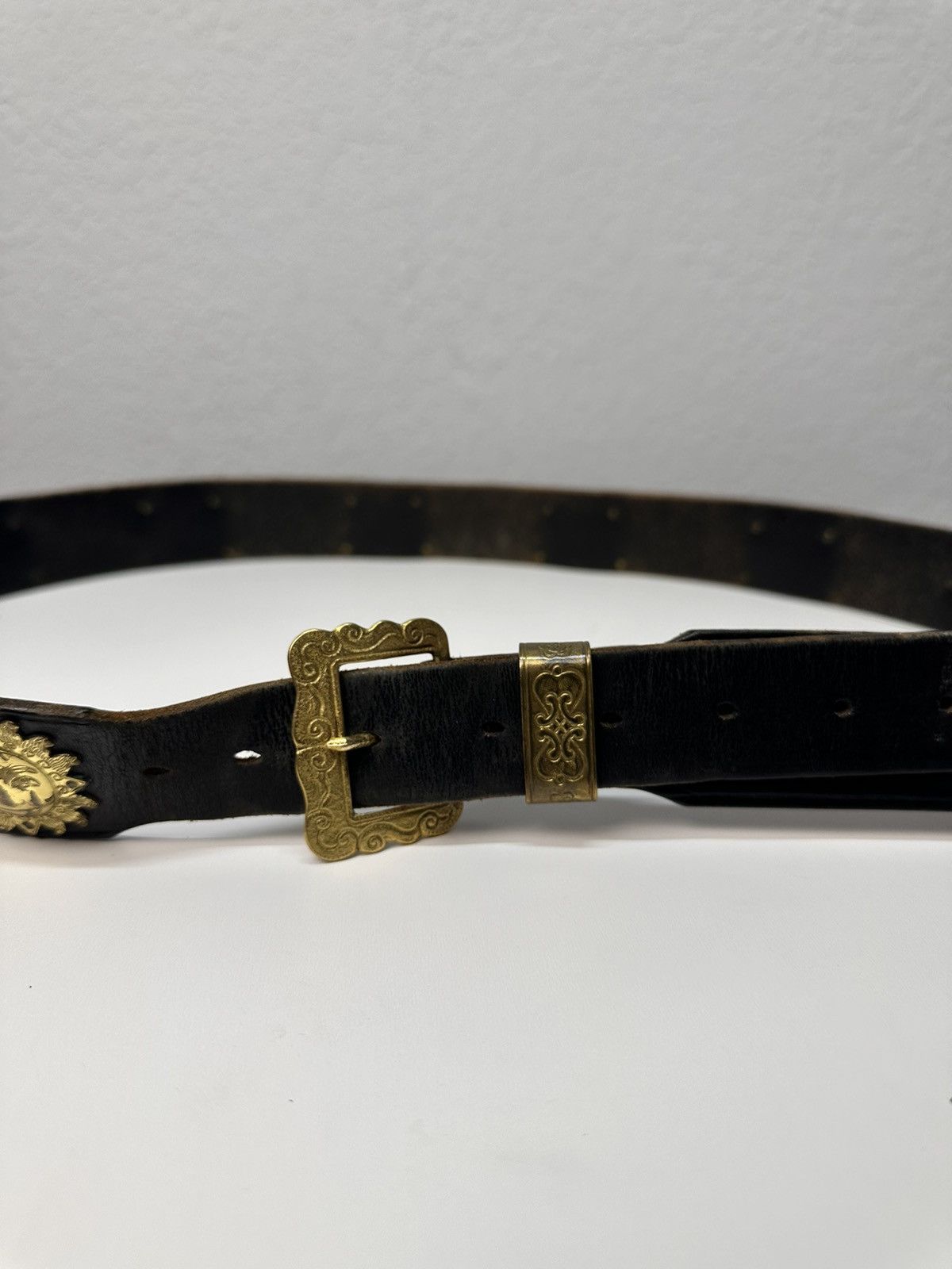 If Six Was Nine Vintage Belt B.B.Simon leather Avantgarde Hysteric Glamour Size ONE SIZE - 4 Thumbnail