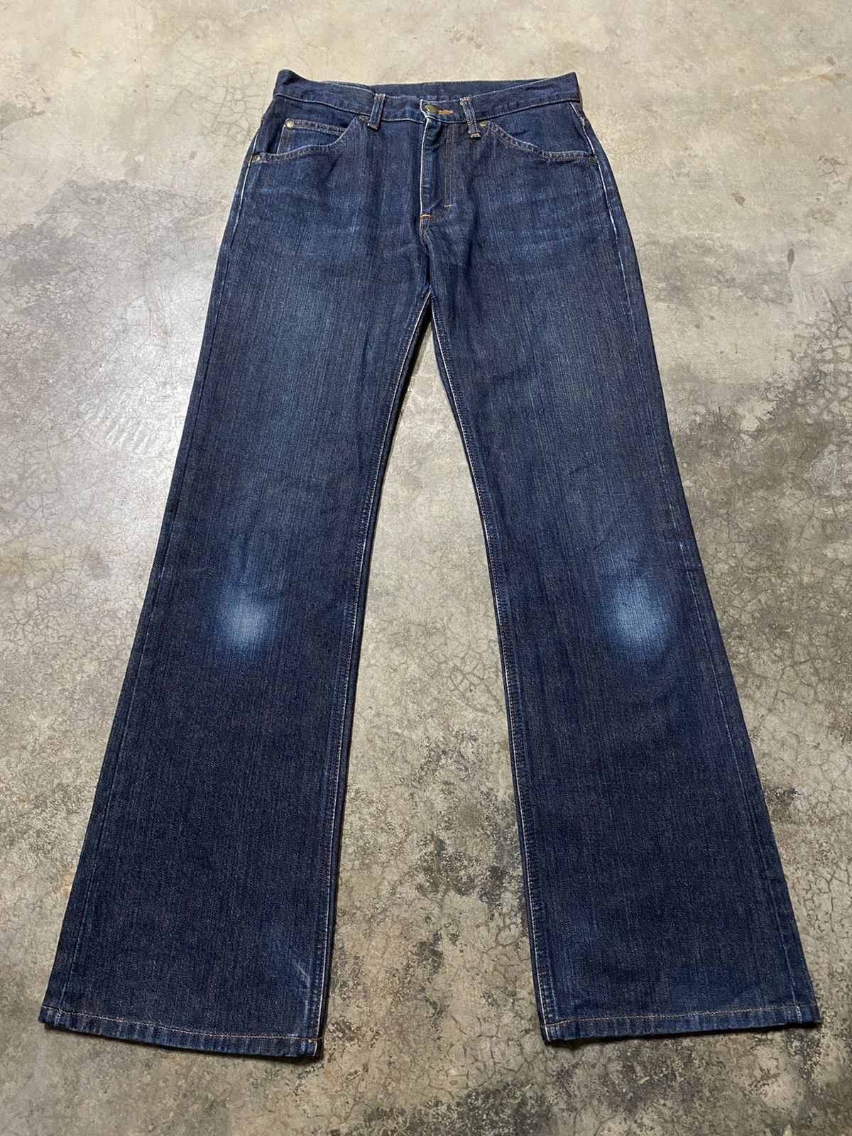 Japanese Brand × Jean × Lee Flare Jeans Vintage Lee Rider Rusty Denim @7 Size US 30 / EU 46 - 6 Thumbnail