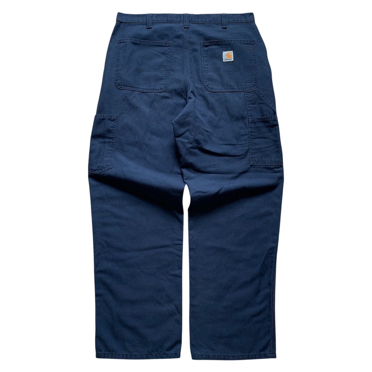 Carhartt Vintage Carhartt Navy Carpenter Dungaree Fit Pants 34x30 Size US 34 / EU 50 - 2 Thumbnail